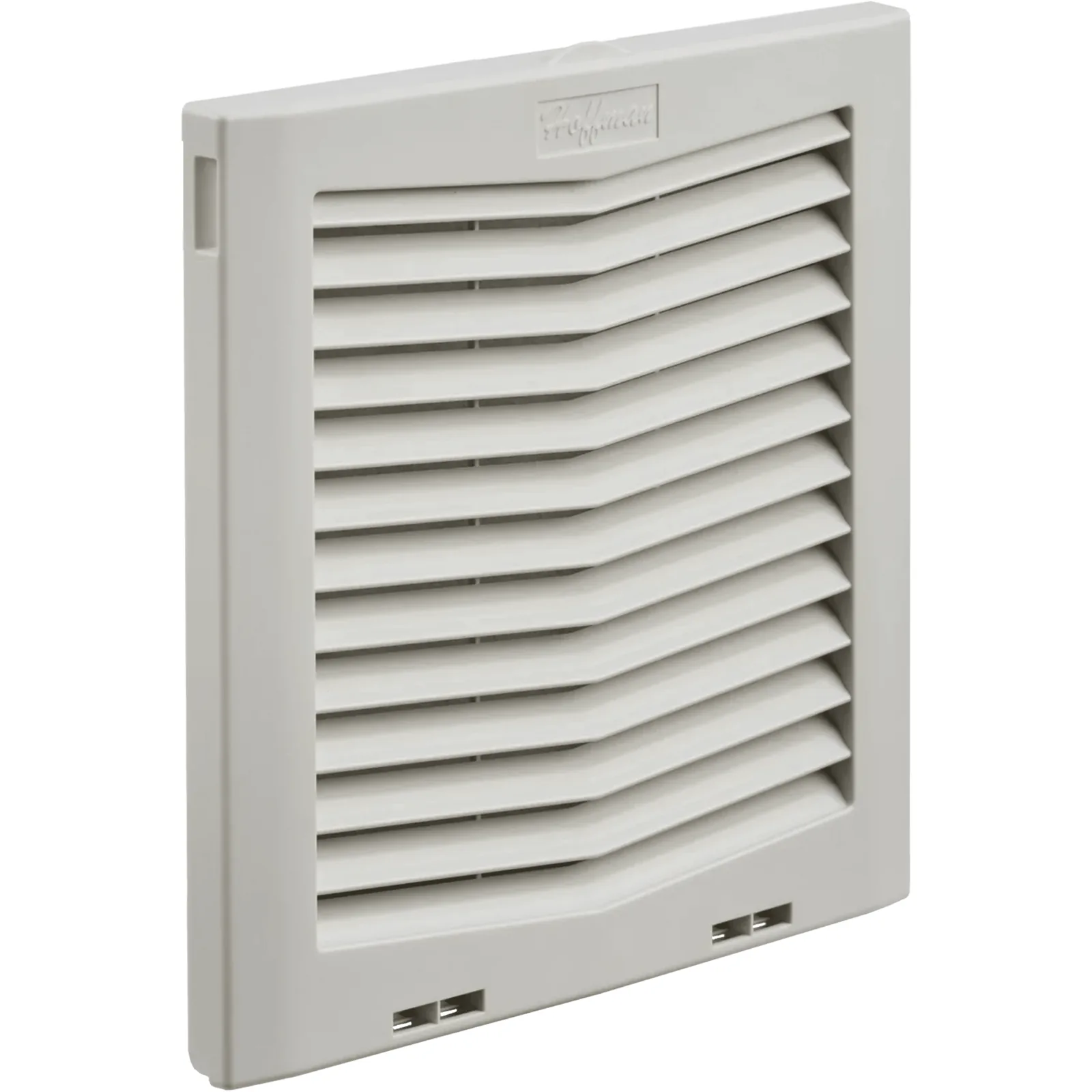 Rejilla de Escape Para Ventilador con Filtro HG, Protección IP54, Compatible con Ventiladores HF10 de 10 in, De Plástico, Color Gris Claro