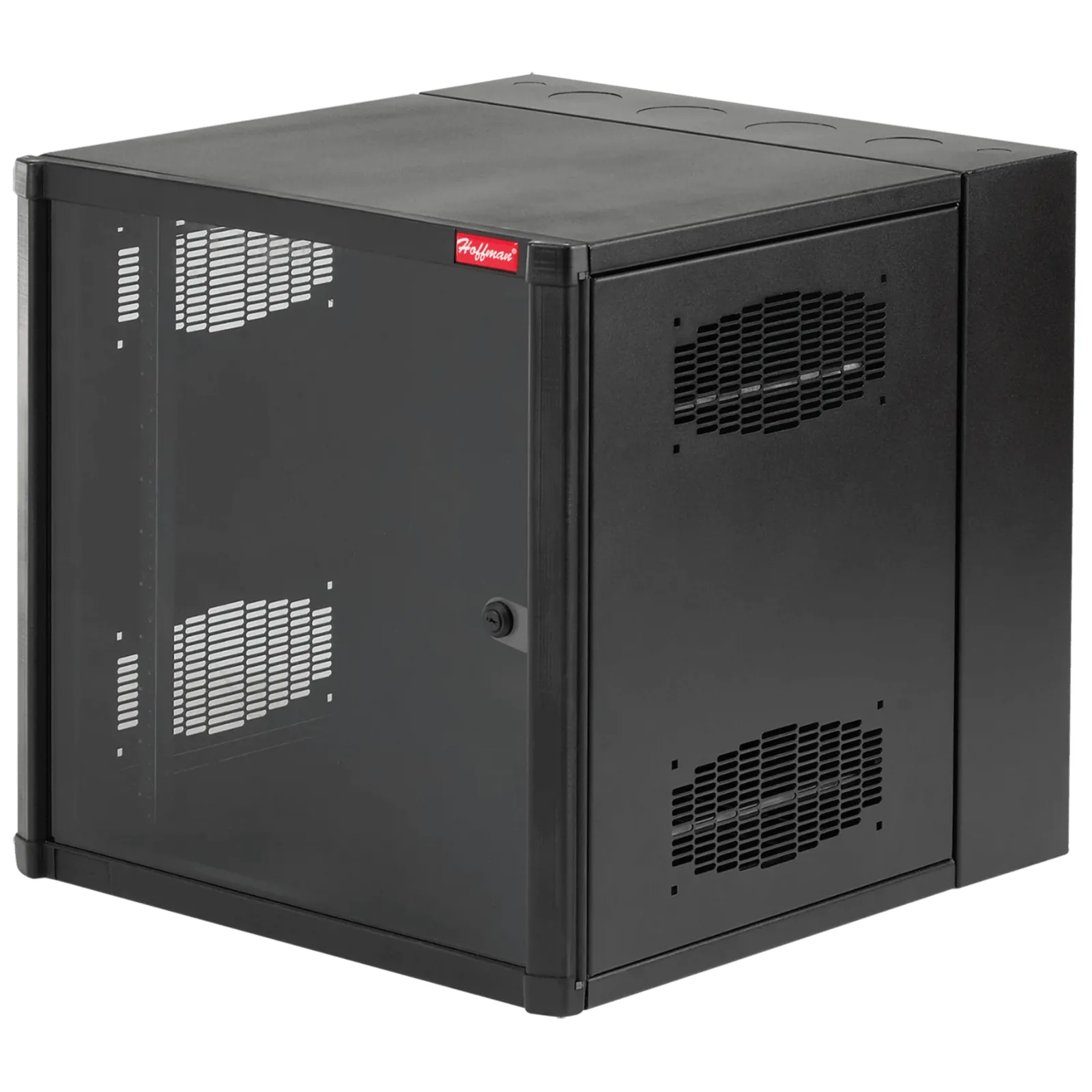 Gabinete AccessPlus de 26 UR Montaje en Pared de 19in, Rieles Numerados y Roscados #10-32, Puerta con Ventana de Seguridad, 600 mm de Ancho, 762 mm de Profundidad, Color Negro