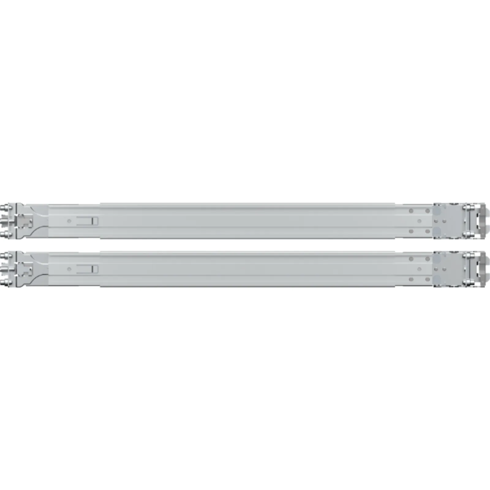 Kit de Rieles para Rack Synology RKS-01 | Compatible con Servidores de Montaje en Rack | Ancho de Pilar ≥450 mm | Ancho de Panel ≥480 mm | Profundidad de Montaje 553-834 mm | Orificios Cuadrados ≥9.5 mm | Orificios Redondos ≥7.1 mm.