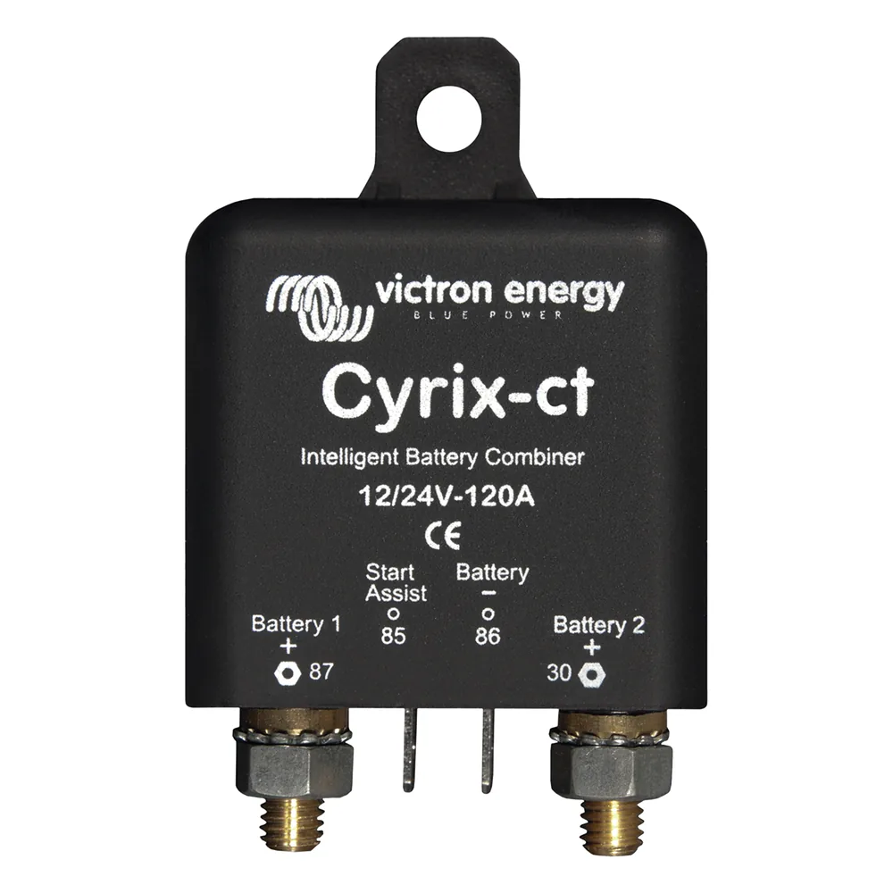 Cyrix-CT 12/24 V 120 A / Combinador Inteligente de Baterías en Vehículos y Embarcaciones