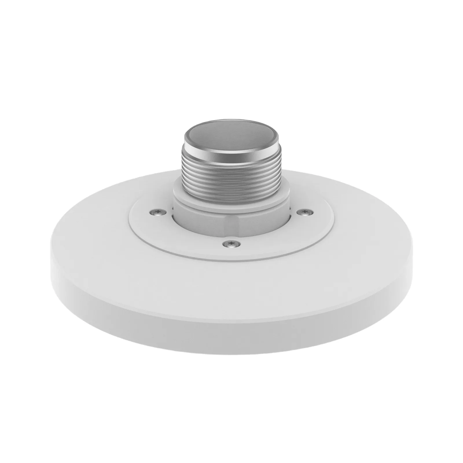 Adaptador tipo Plato necesario para montar en Pared o Techo Cámaras Hanwha serie X y P.
