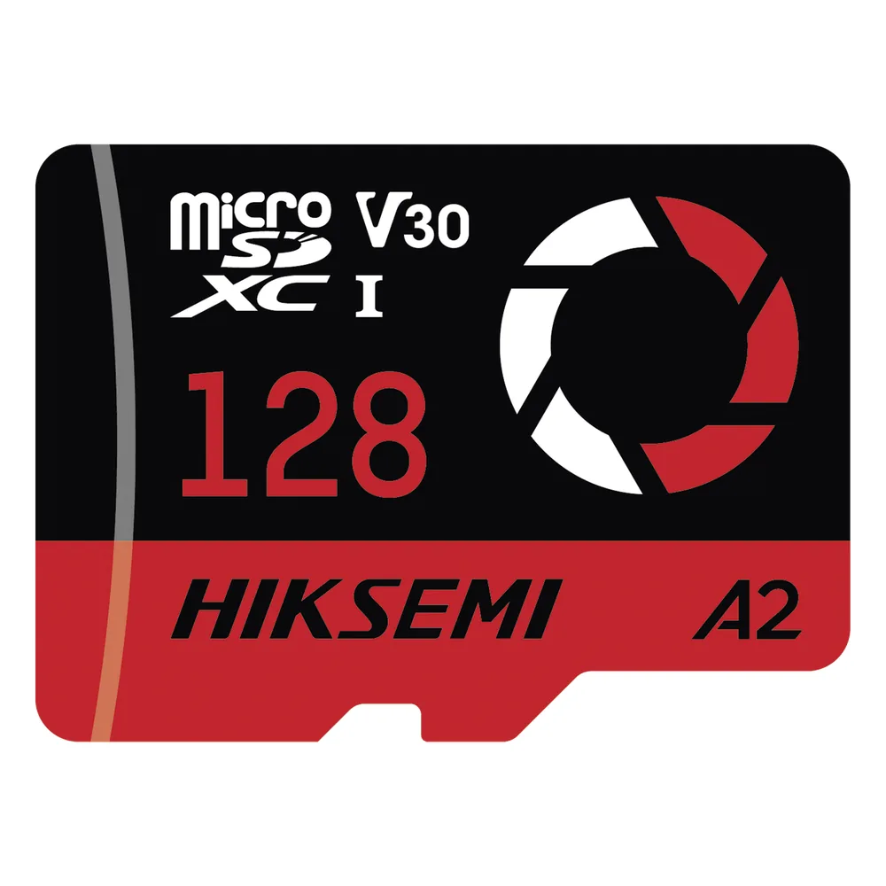 Memoria microSD / 128 GB / 180 MB/s Lectura / 150 MB/s Escritura / V30 U3 A2 / Para Drones y Cámaras de Acción / HIKSEMI CAPTURE E3