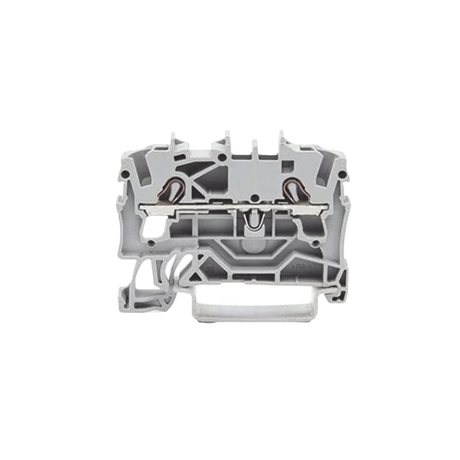 Borna de Paso / 2 Conductores / 2.5 mm² / Aplicaciones Ex e II / Push-in CAGE CLAMP® / Marcaje Lateral y Central / Carril DIN 35 x 15 y 35 x 7.5 / Gris