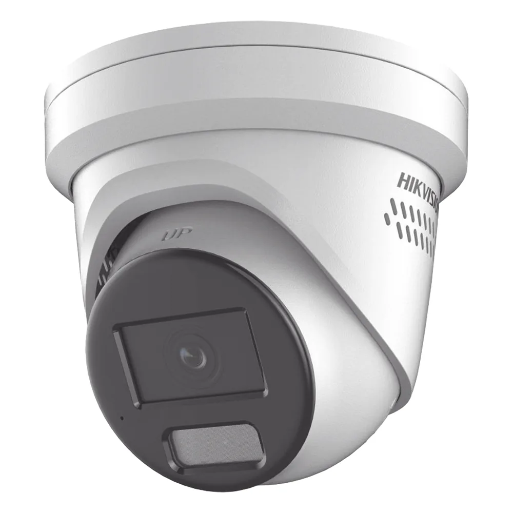 [Dual Light + ColorVu] Turret IP 8 Megapixel / Lente 2.8 mm / 40 mts IR + 40 mts Luz Blanca / Exterior IP67 / Luz Intermitente y Alerta de Audio / Micrófono Integrado / Videoanaliticos (Filtro de Falsas Alarmas) / ACUSEARCH