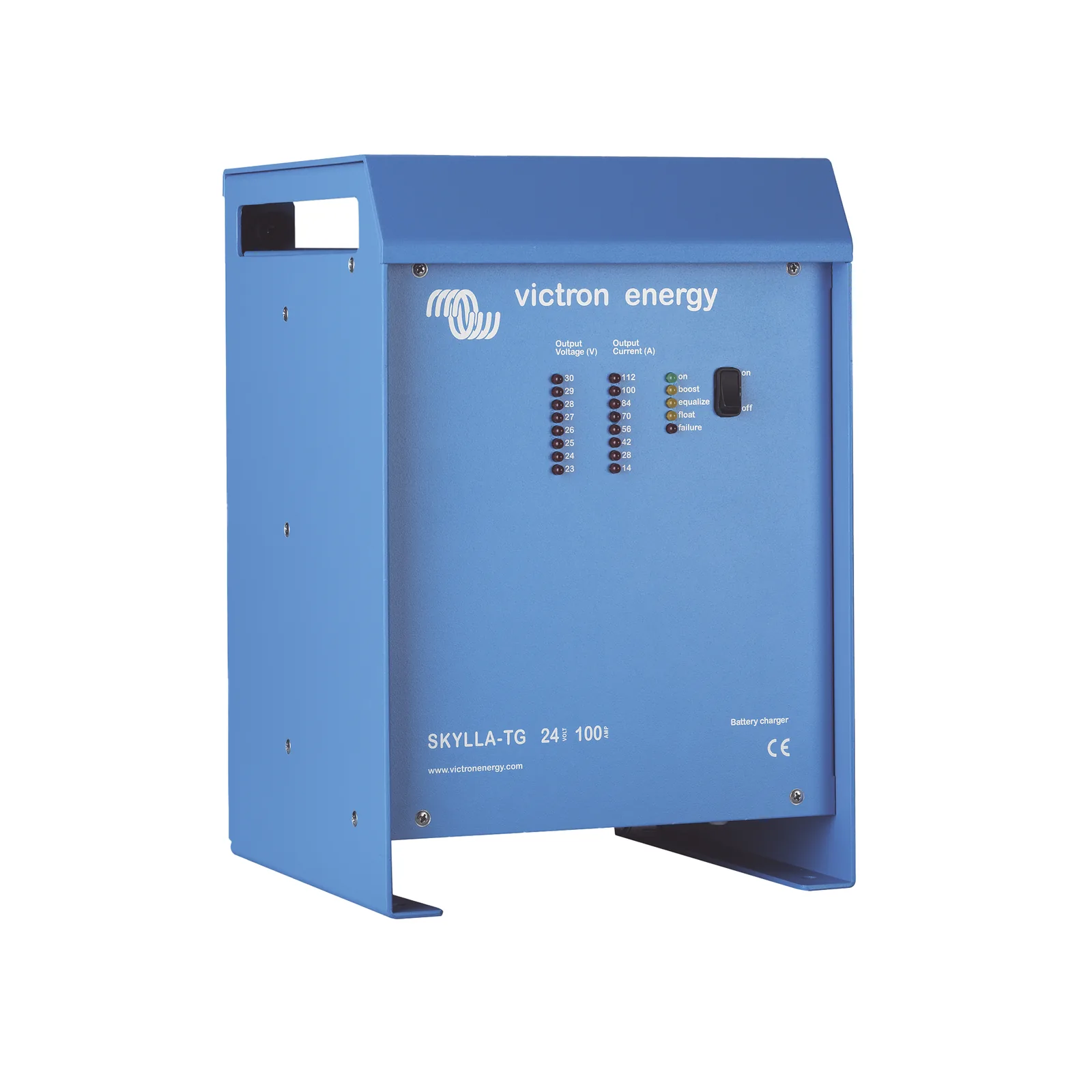 Skylla-TG 24/100 / Cargador de Baterías para Ambientes Marinos 24 V, 100 A / Bancos de 500 a 1000 Ah