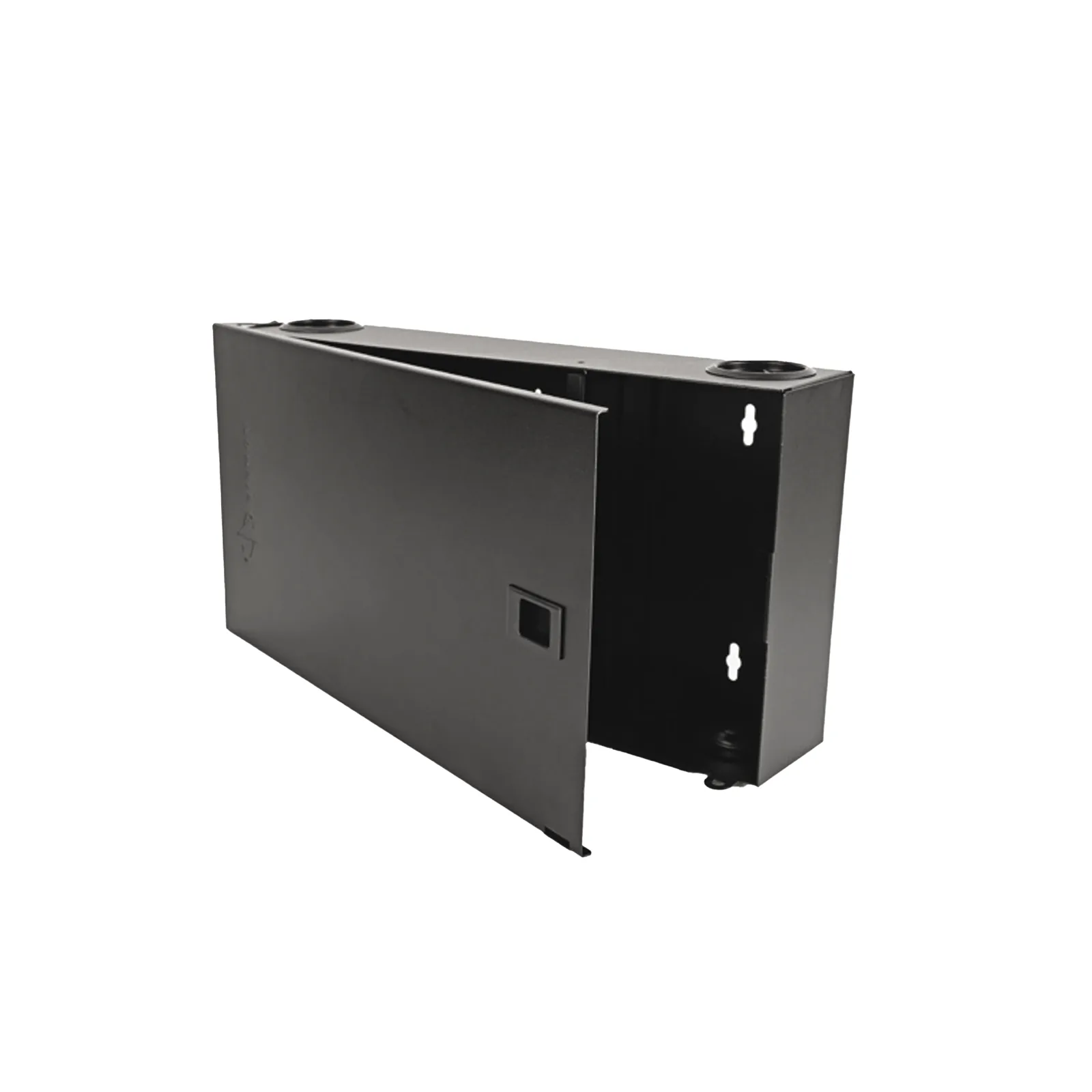 (Lvw-F4-01) Fiber, Enclosure, Lightverse, Wall Mount, Fixed Access, 4 Openings, Black