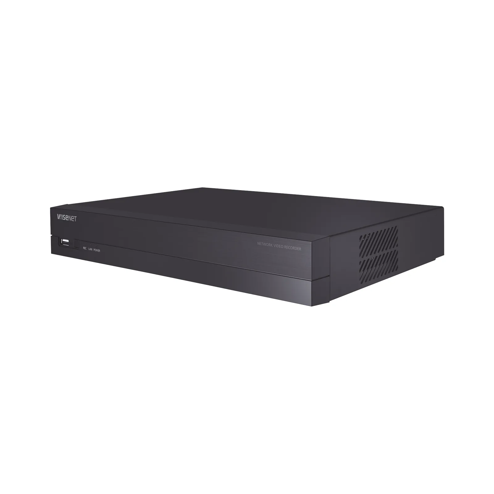 NVR 4 canales grabacion hasta 8MP / H.265, H.264 / P2P Wisenet / 4 puertos PoE Plug and play / soporta 1 disco duro (no incluido).