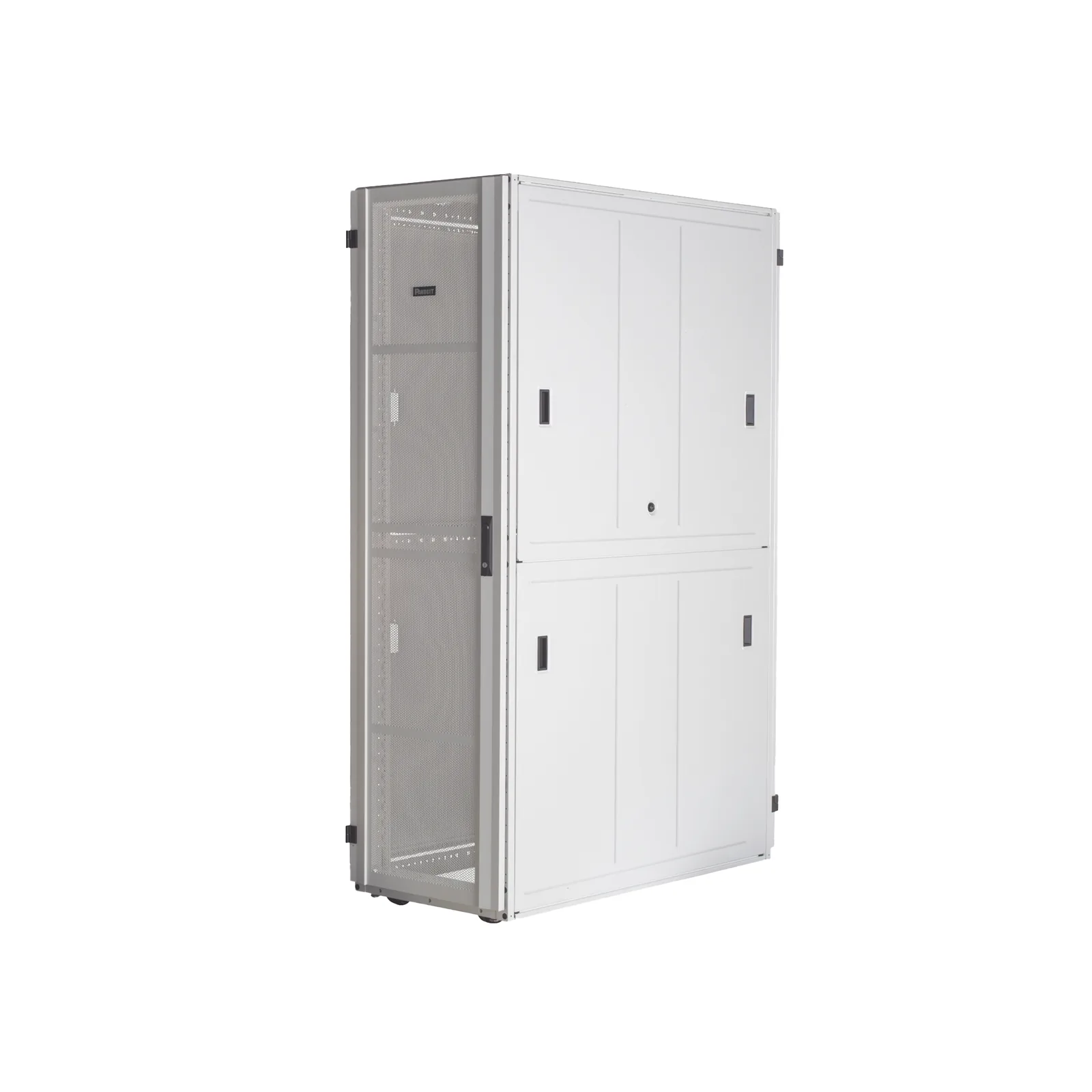 Gabinete FlexFusion™ XGL (Light) para Centros de Datos, 42 UR, 800 mm de Ancho, 1070 mm de Profundidad, Fabricado en Acero, Color Blanco