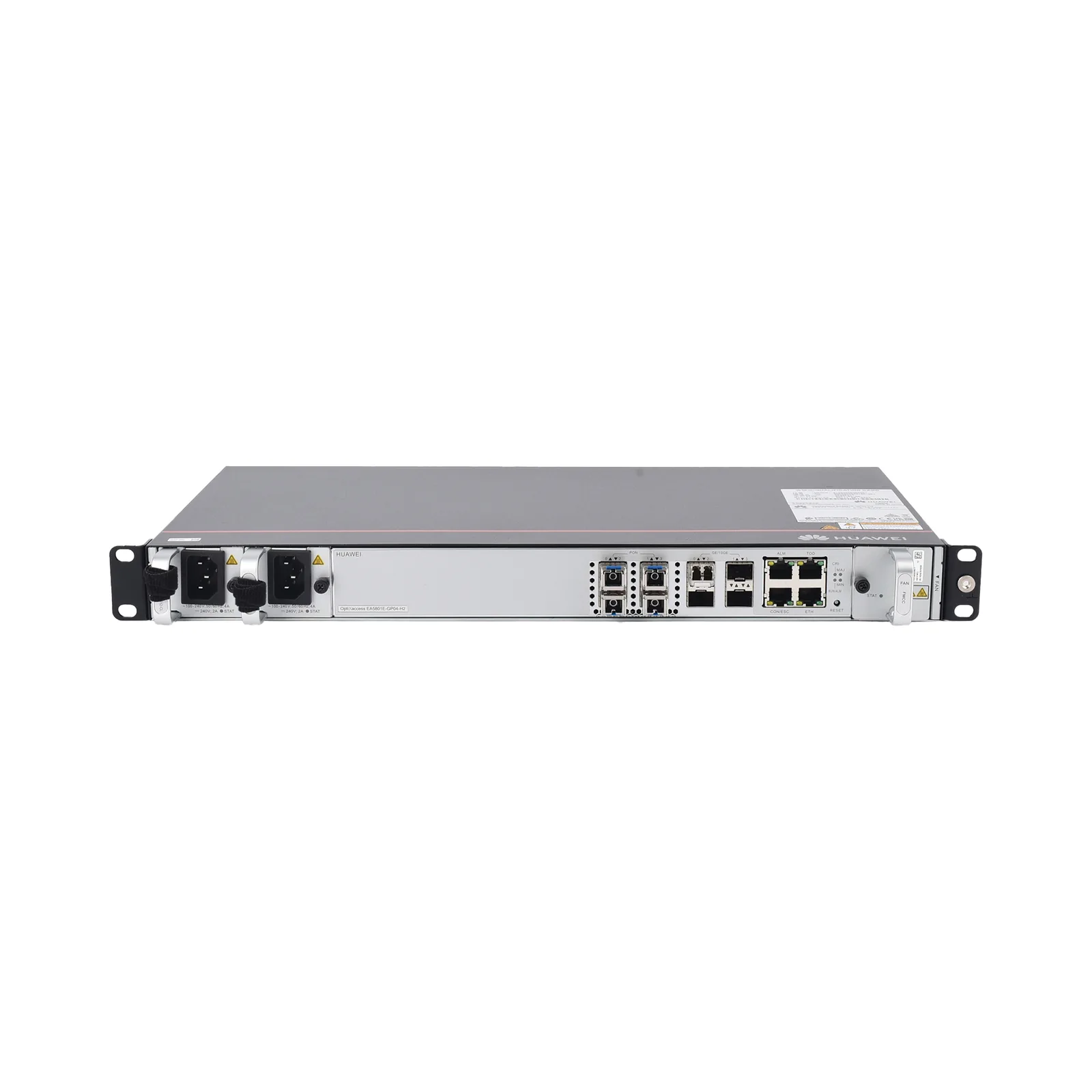 OLT GPON OptiXAccess 4 Puertos con Módulos C+, 4 Puertos Uplink (10GE/GE), Hasta 256 ONTs, 2 Fuentes de Alimentación AC, 1 UR