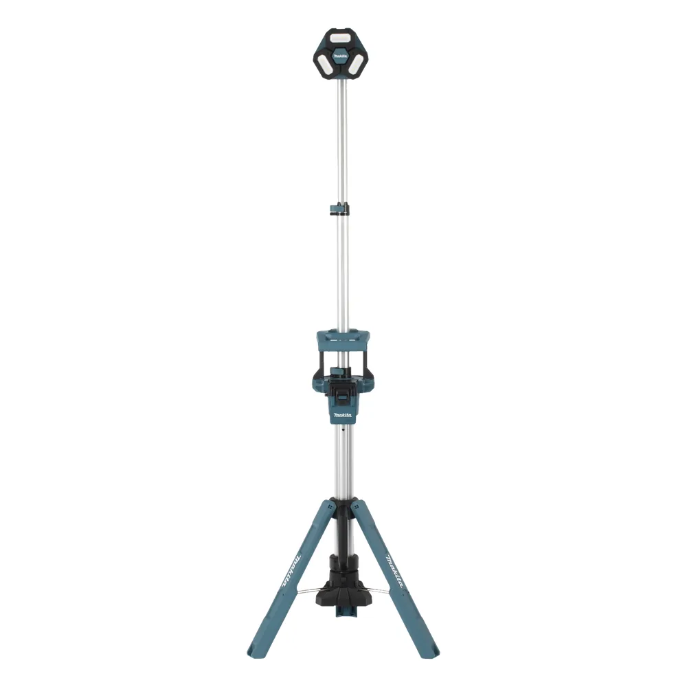 Lampara con Torre para Iluminación Inalambrica con tres Cabezales Multidireccionales , se extiende hasta 2.2 metros, Utiliza batería LXT® Litioâ€‘Ion de 18V.