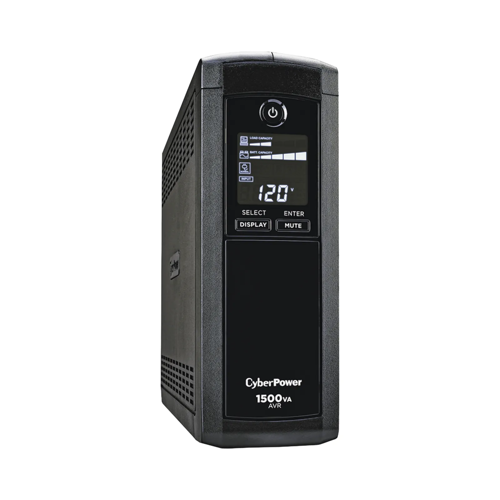 UPS de 1500 VA/900 W, Topología Línea Interactiva, Entrada 120 Vca NEMA 5-15P, Tipo Mini Torre, Con 12 Tomas NEMA 5-15R