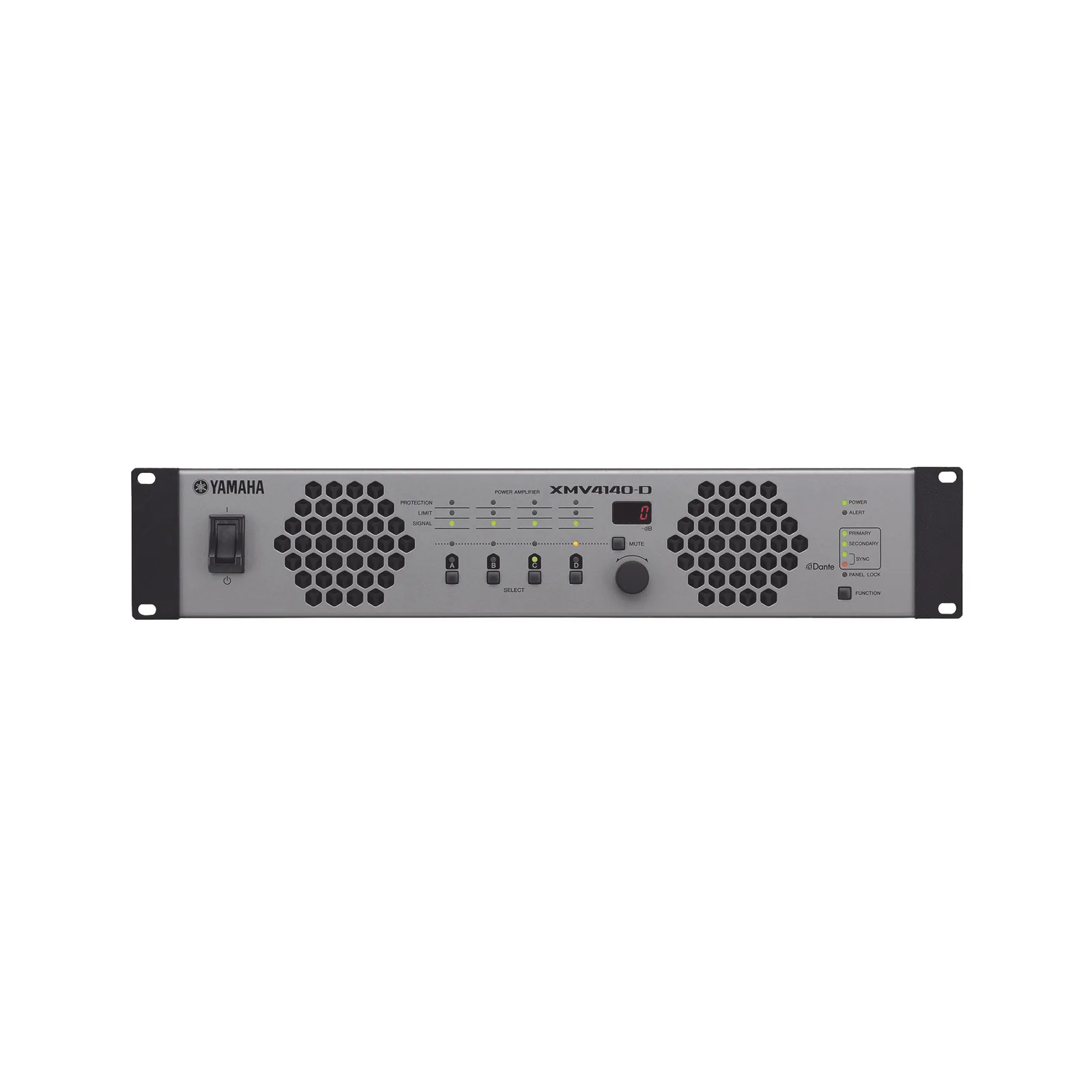 Amplificador de Audio Multicanal con Conexión Análoga | DANTE | 4 Canales, 140W | 8 OHMS | 70/100V