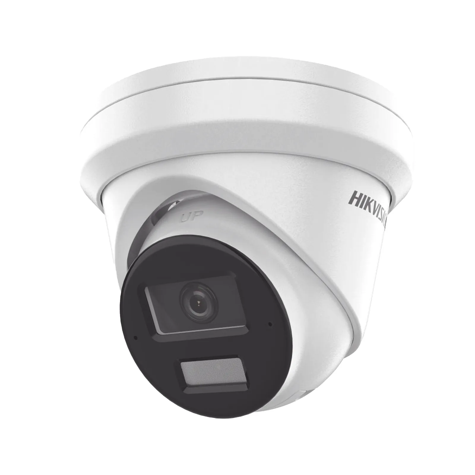 [Dual Light + 2 Micrófonos Integrados] Turret IP 8 Megapixel (4K) / Lente 2.8 mm / 30 mts Luz Blanca + 30 mts IR / ACUSENSE / Exterior IP67 / WDR 120 dB / PoE / ONVIF / Micro SD / Metal / ACUSEEK