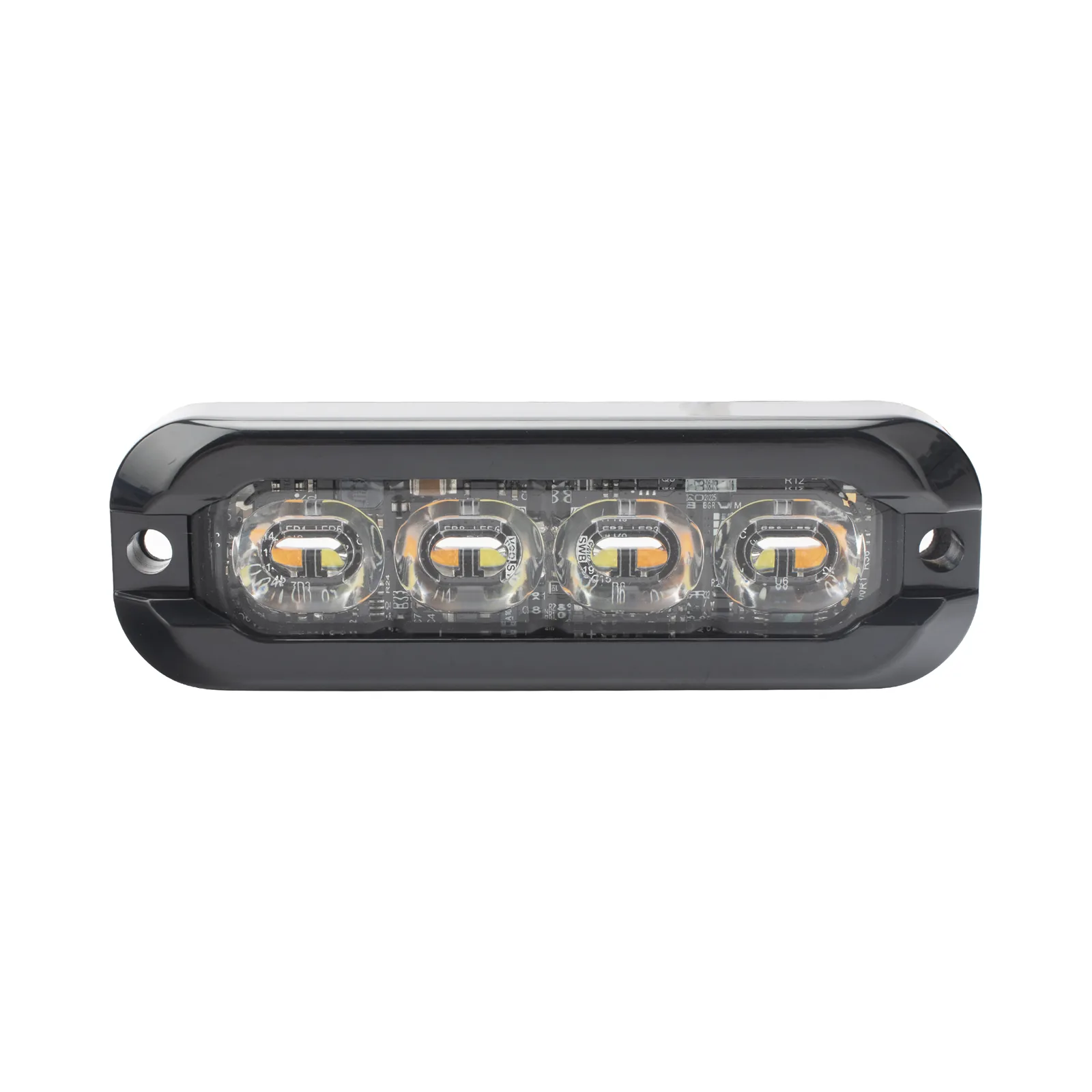 Luz perimetral , 8 LED Ultra Brillantes, Dual Color Ambar / Claro