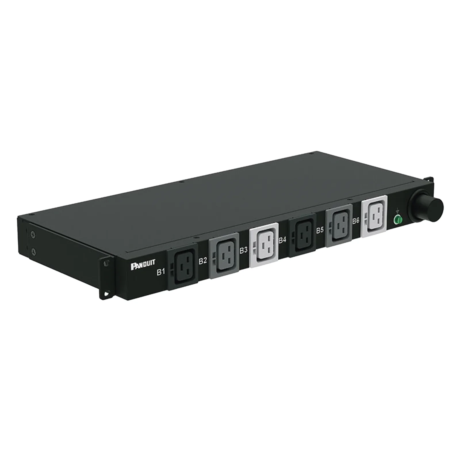 PDU Básico para Distribución de Energía, Plug de Entrada Trifásico CS8365C, Con 6 Contactos C19, Instalación Horizontal de 19in, 1UR, 50 Amp, 208 Vca