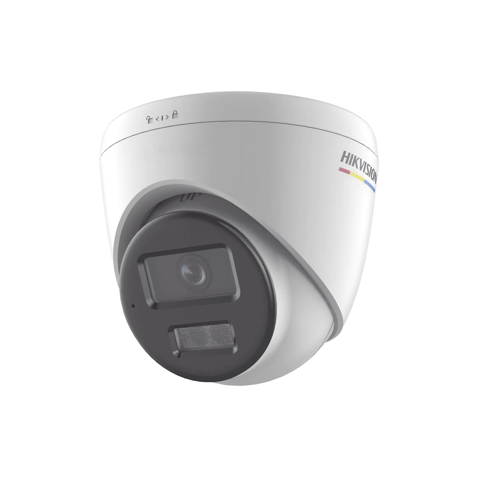 [Dual Light + ColorVu] Turret IP 4 Megapixel / Lente 2.8 mm / 30 mts IR + 30 mts Luz Blanca / Micrófono Integrado / ACUSENSE Lite / Exterior IP67 / WDR 120 dB / PoE / Micro SD