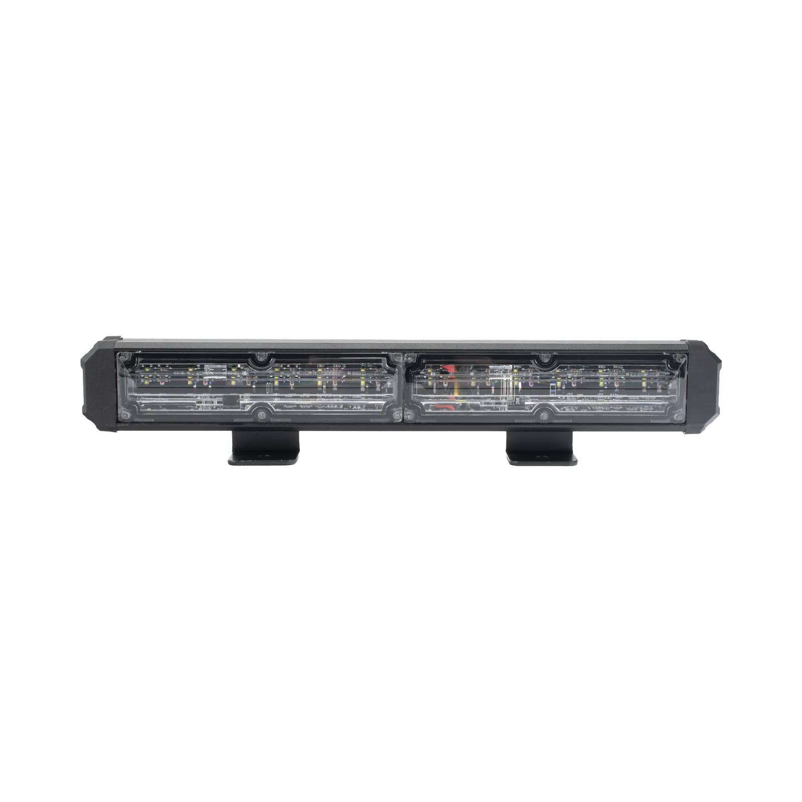 Barra de Luz de Advertencia, 2 Módulos de 6 LED, 11 Pulgadas Rojo/Claro
