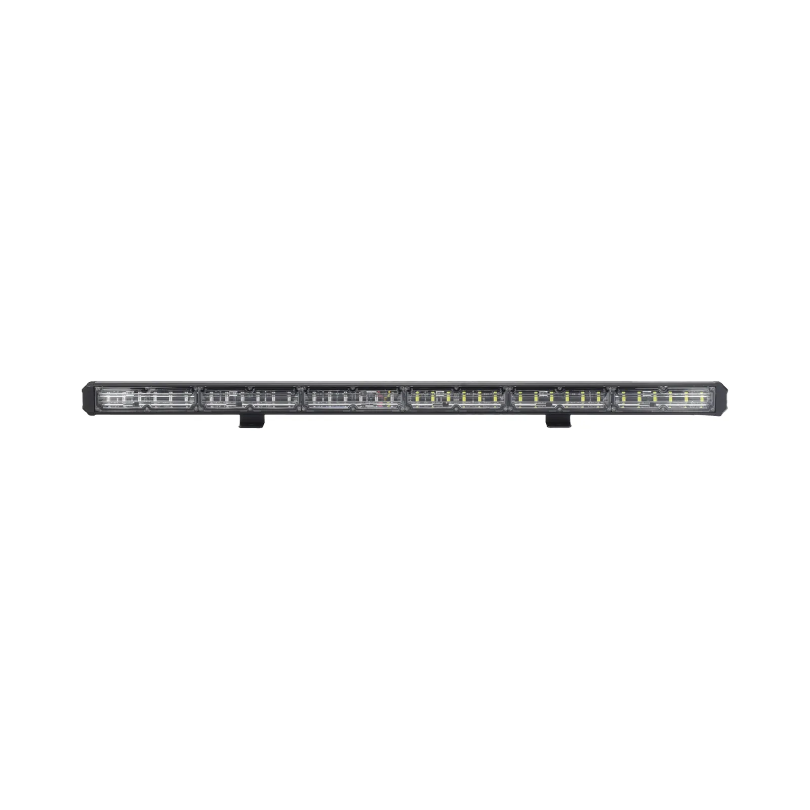 Barra de luz de advertencia de 6 Módulos de 6 LED, 30 Pulgadas, Ámbar/Claro
