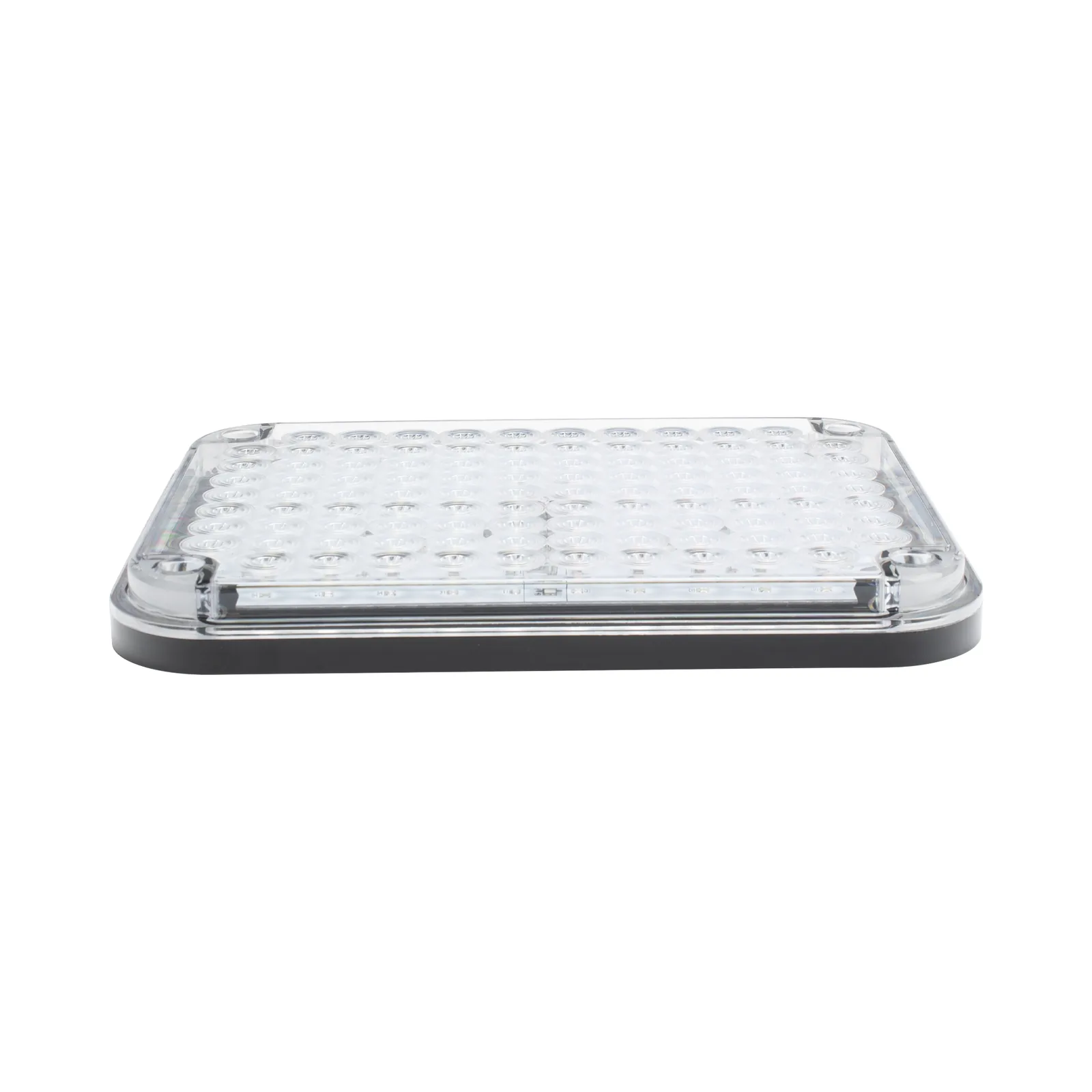 Luz de Advertencia de 9X7", Bicolor Rojo/Claro, Ideal para Ambulancias