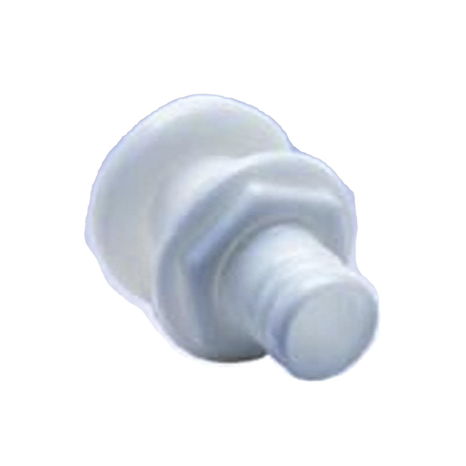 Accesorio pasacascos de plástico de alto impacto, recto de 1-1/8"
