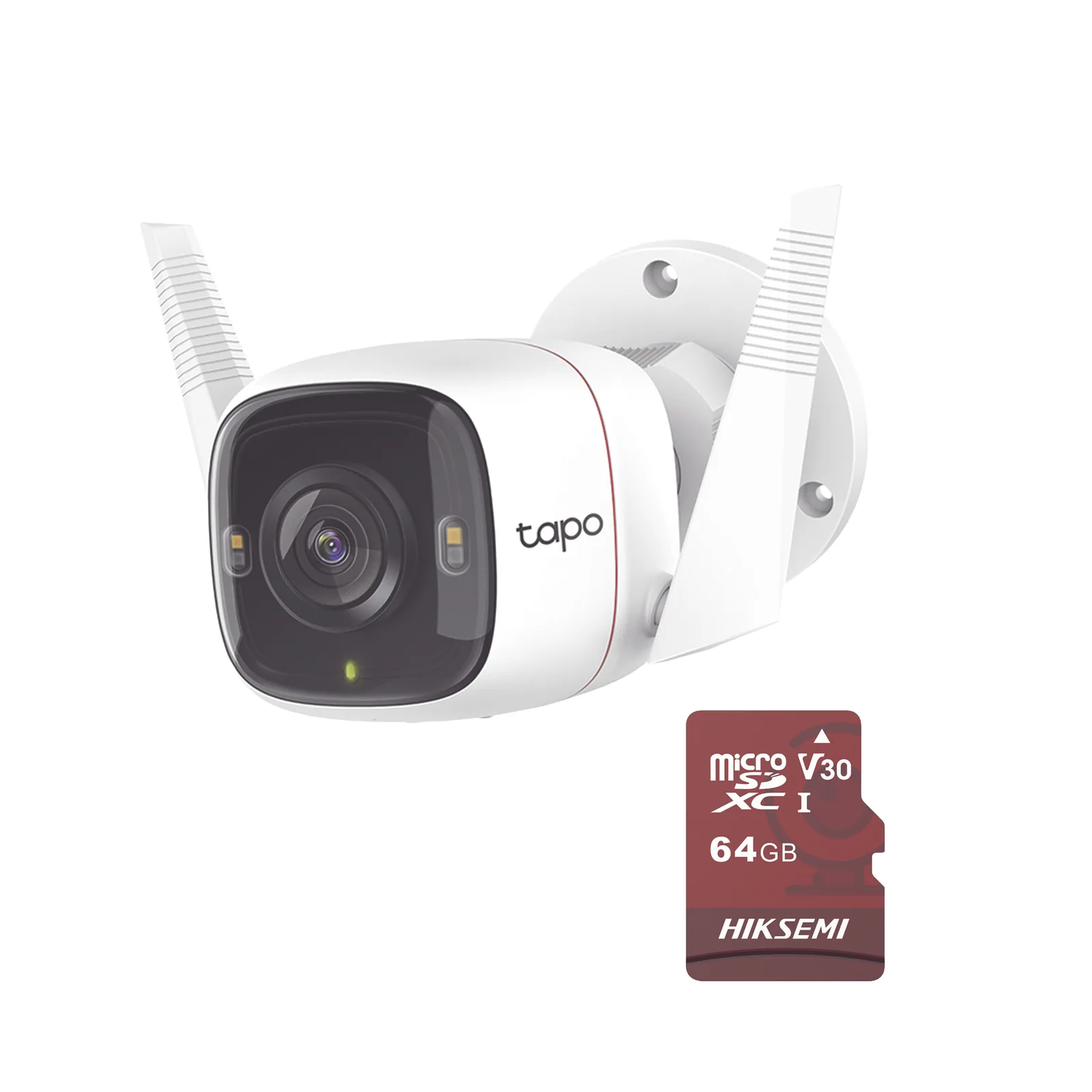 Kit de Cámara IP Wi-Fi / Incluye 1 Pieza Modelo TAPO-C320WS / Utiliza La App Tapo / 1 Memoria Micro SD Modelo Mod HS-TF-E1/64G