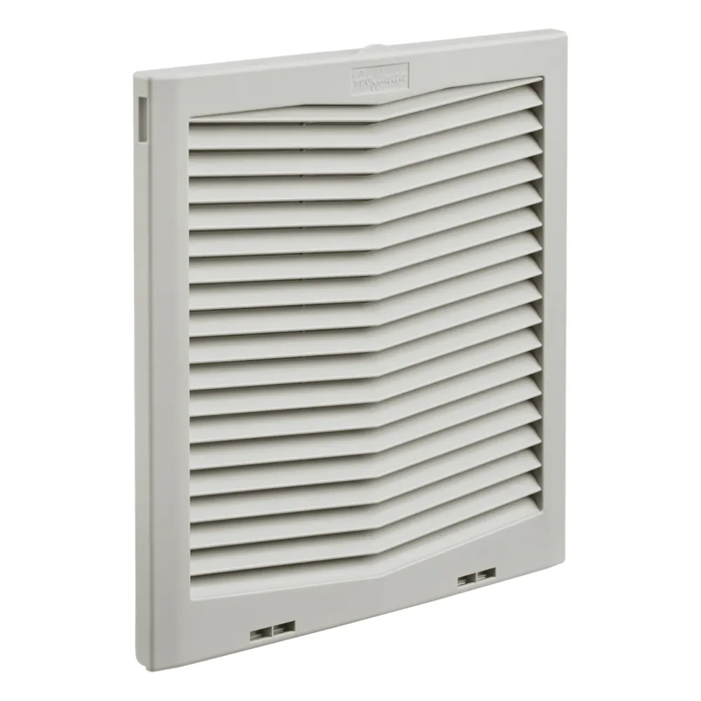 Rejilla de Escape para Ventilador con Filtro HG / Protección IP54 / Compatible con Ventiladores HF13 de 13 in (325 mm) / De Plástico / Color Gris Claro