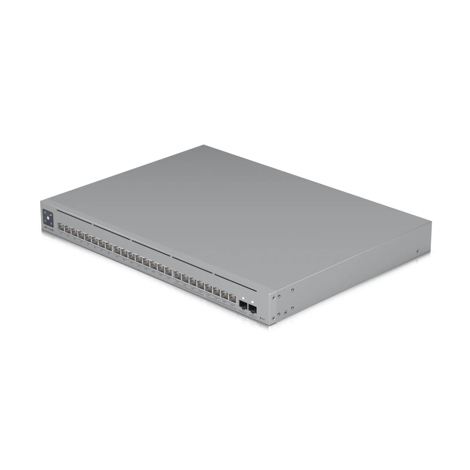 UniFi Switch Pro Max 24 POE, 24 puertos (8 puertos POE++ 2.5 GbE y 16 puertos GbE POE+), 2 puertos SFP+ 10G, 400W, pantalla táctil