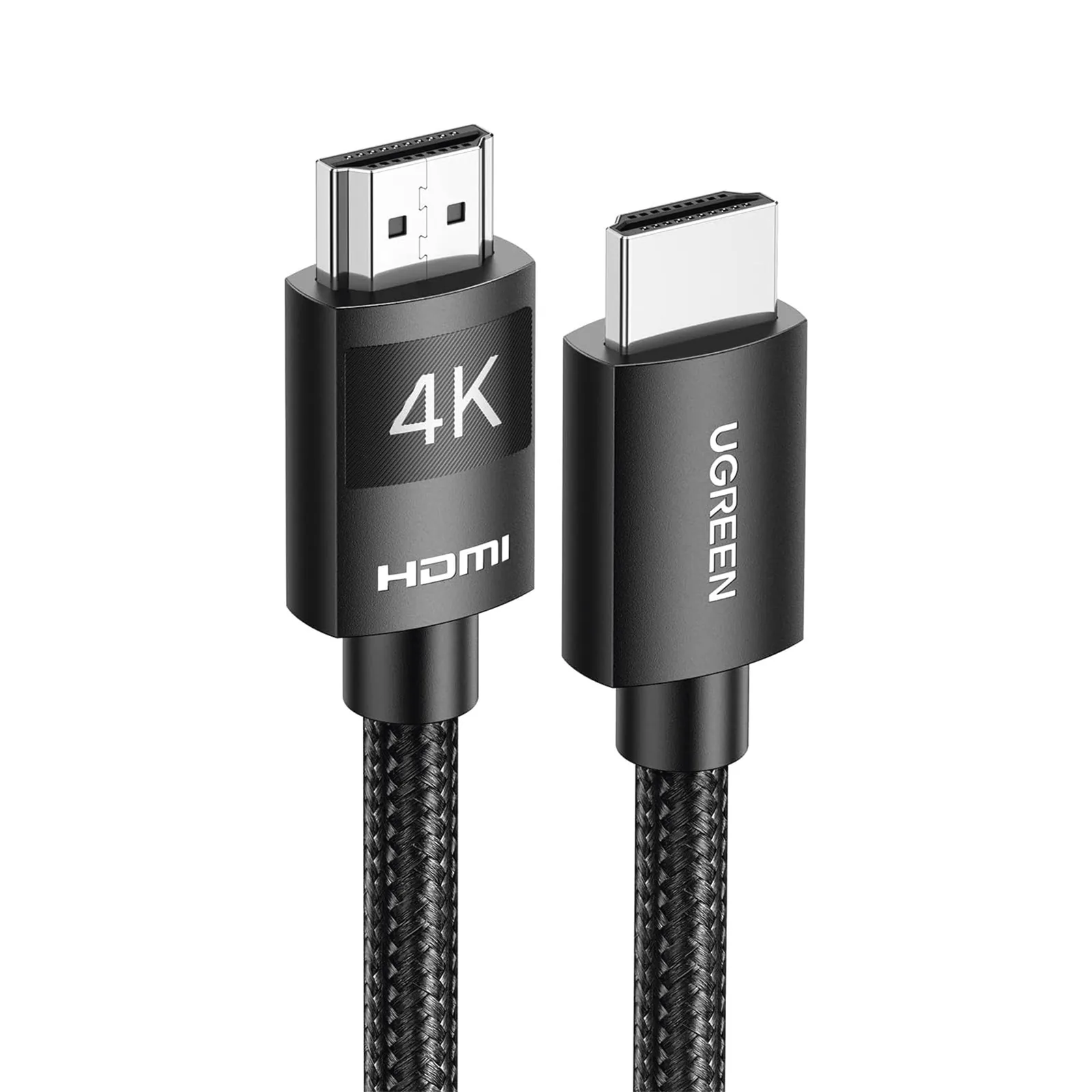Cable HDMI 2.0 de Nylon Trenzado | 2 Metros (6.56 Pies) | 4K@60Hz | ARC | Dolby ATMOS | True HD | TMDS | HDR | 3D Inversivo | 18Gbps | 3 Capas de Protección + 4 de Blindaje | Niquelado | Carcasa de Aluminio