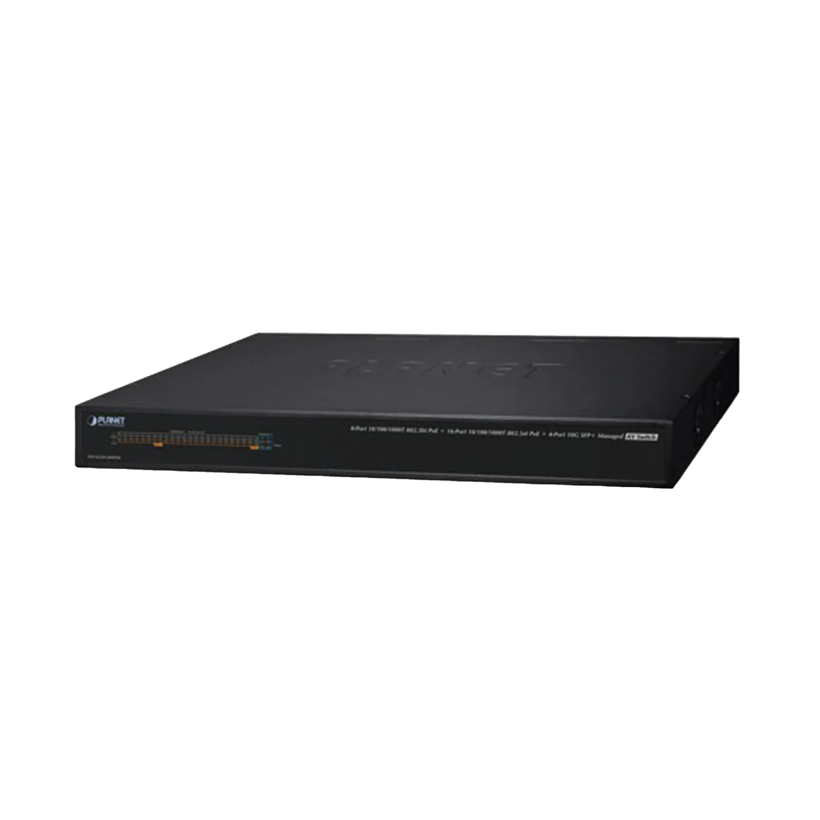 Switch AV Profesional para Integraciones Audiovisuales, , 8 Puertos PoE Gigabit 802.3bt, 16 Puertos PoE Gigabit 802.3at, 4 Puertos SFP 10 G, Hasta 450 W de Potencia