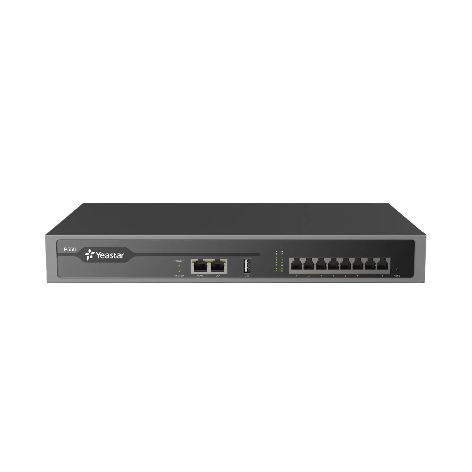 Conmutador IP PBX Enterprise / 50 Extensiones / 25 Llamadas Simultáneas / Hasta 8 Puertos FXO/FXS / Call Center Integrado / Omnicanal WhatsApp, Facebook y SMS / Transcripción y Resumen IA / Linkus UC