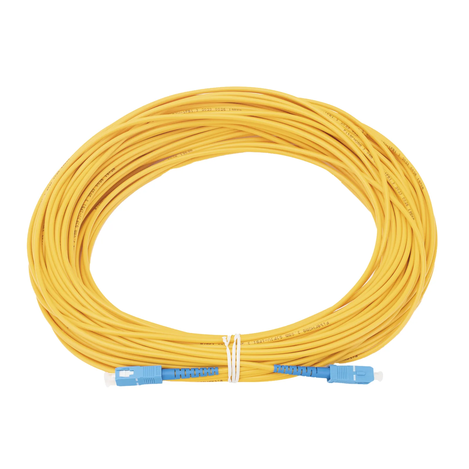 Jumper de Fibra Óptica Monomodo SC/UPC-SC/UPC Simplex de 30 Metros (98.43 Pies), 3mm