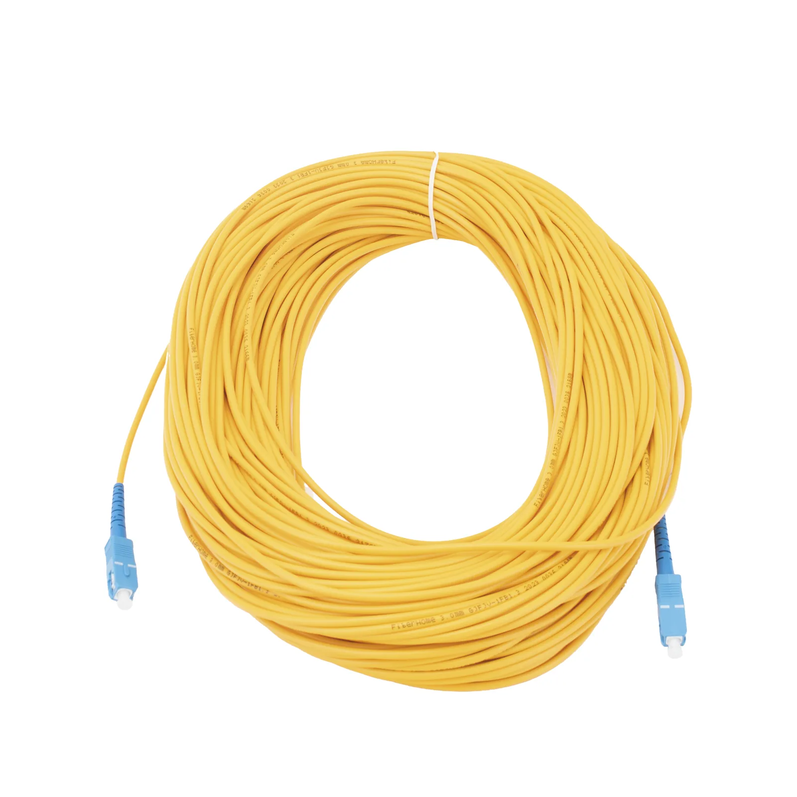 Jumper de Fibra Óptica Monomodo SC/UPC-SC/UPC Simplex de 60 Metros (196.85 Pies), 3mm