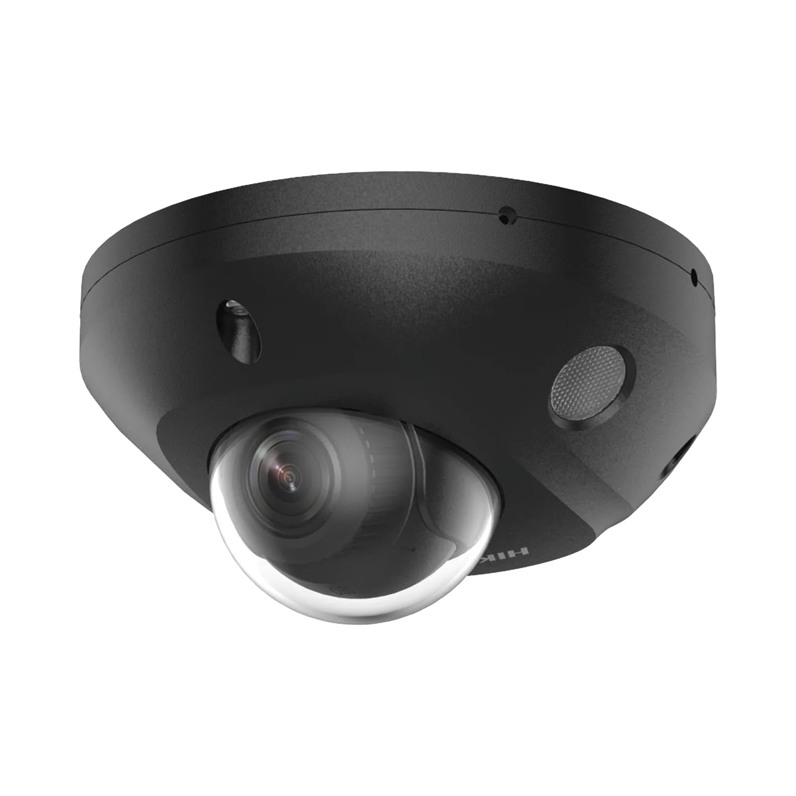 [Dual Light + 2 Micrófonos Integrados] Mini Domo IP 4 Megapixel / Color Negro / Lente 2.8 mm / 30 mts Luz Blanca + 30 mts IR / ACUSENSE / Exterior IP67 / IK08 / WDR 120 dB / PoE / ONVIF / Alarmas I/O / Micro SD / ACUSEEK