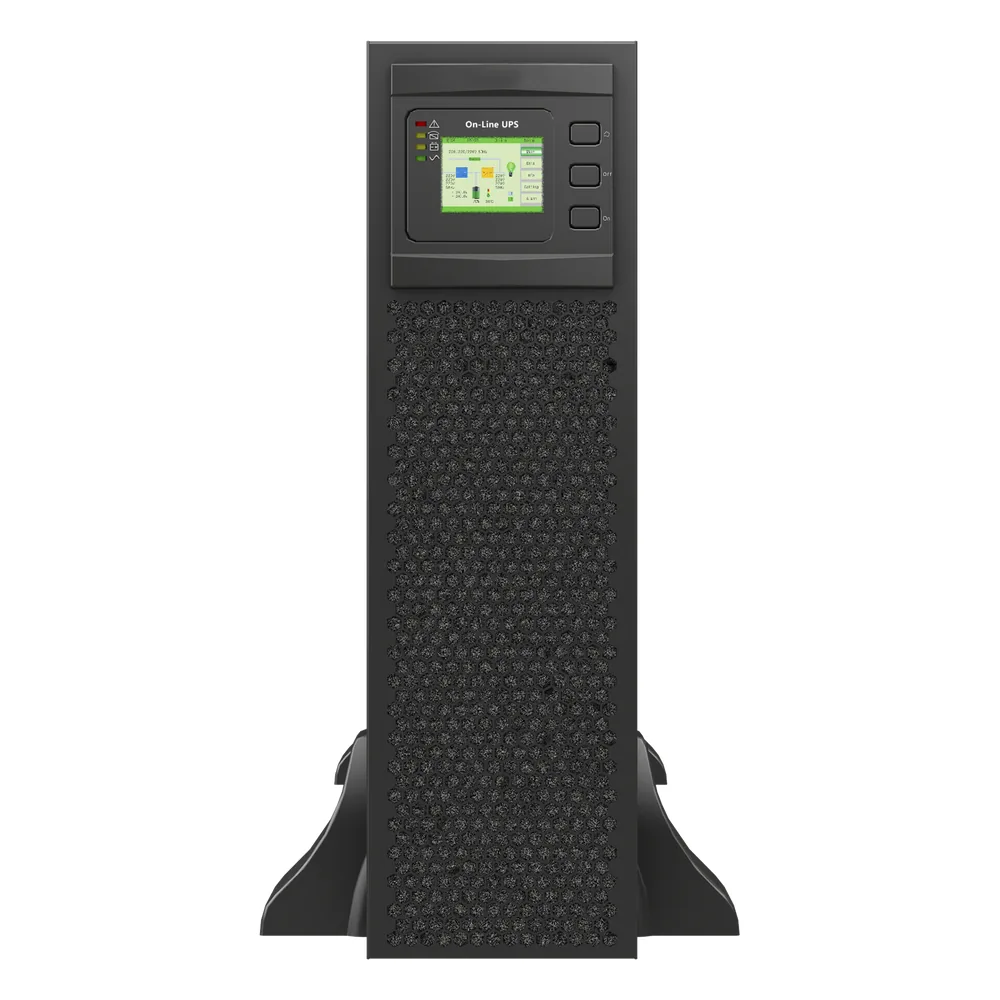 UPS de 10 KVA/10 kW, Online Doble Conversión, 120 Vac de Entrada 3 Fases, Entrada Hardwired, Onda Senoidal Pura, Torre o Rack