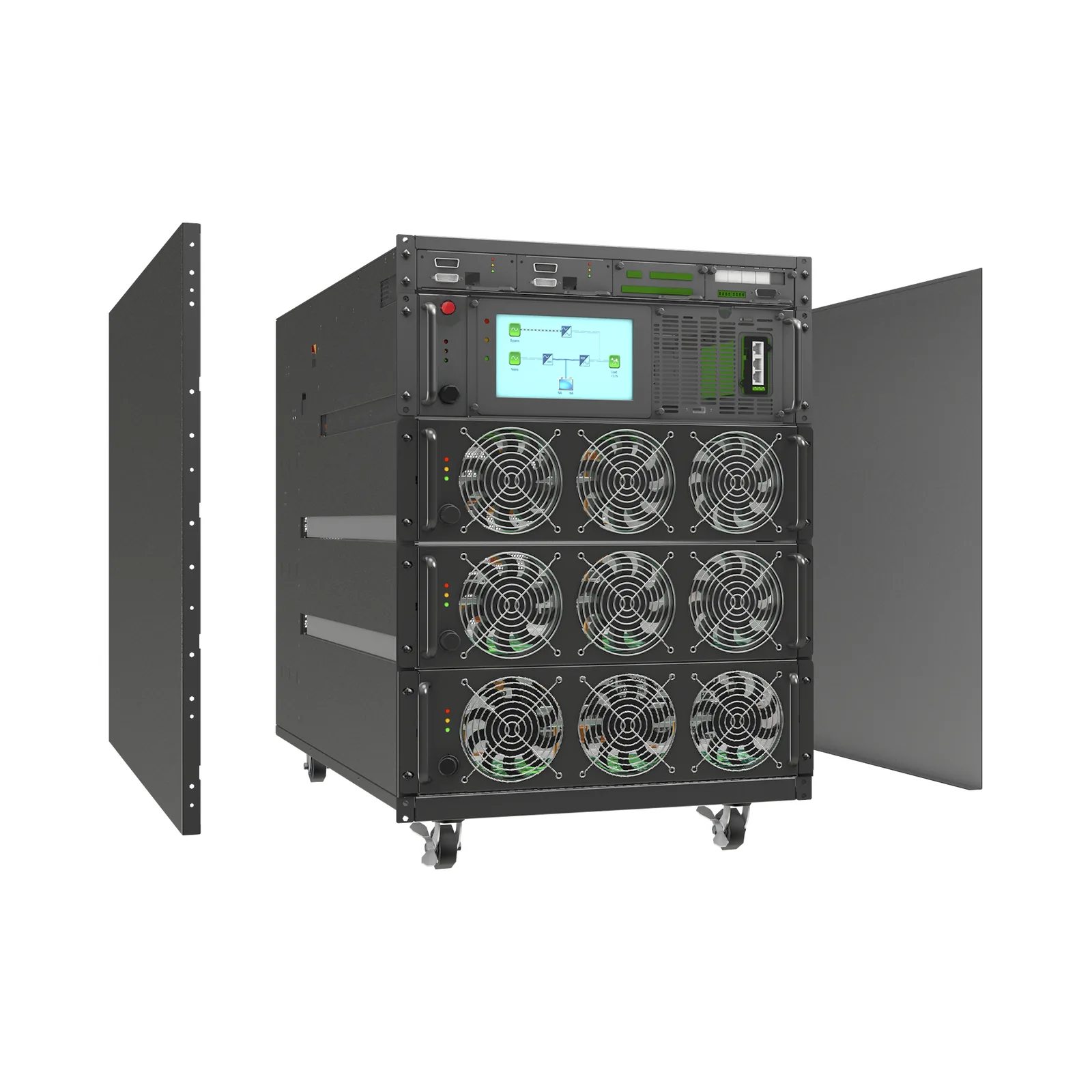 Subrack P/Módulos LP20KMOD (3 Módulos por Rack), Instalación dentro de Rack