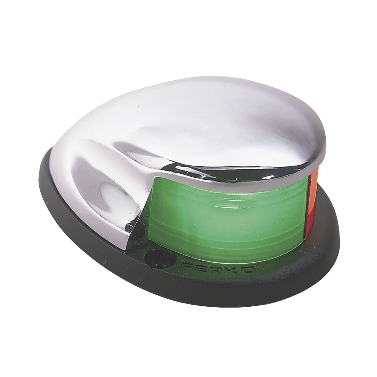 Luz Bi-Color de Montaje Horizontal con Carcasa Cromada para Embarcaciones a Motor Menores de 20 Metros