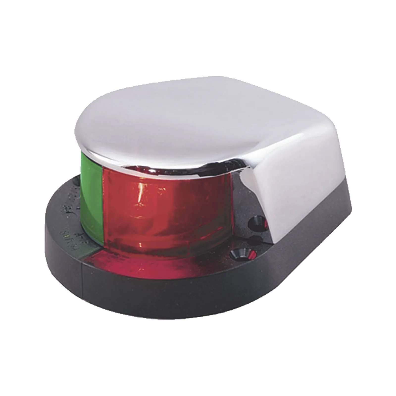 Luz Bi-Color con Carcasa Cromada para Embarcaciones a Motor Menores de 12 Metros