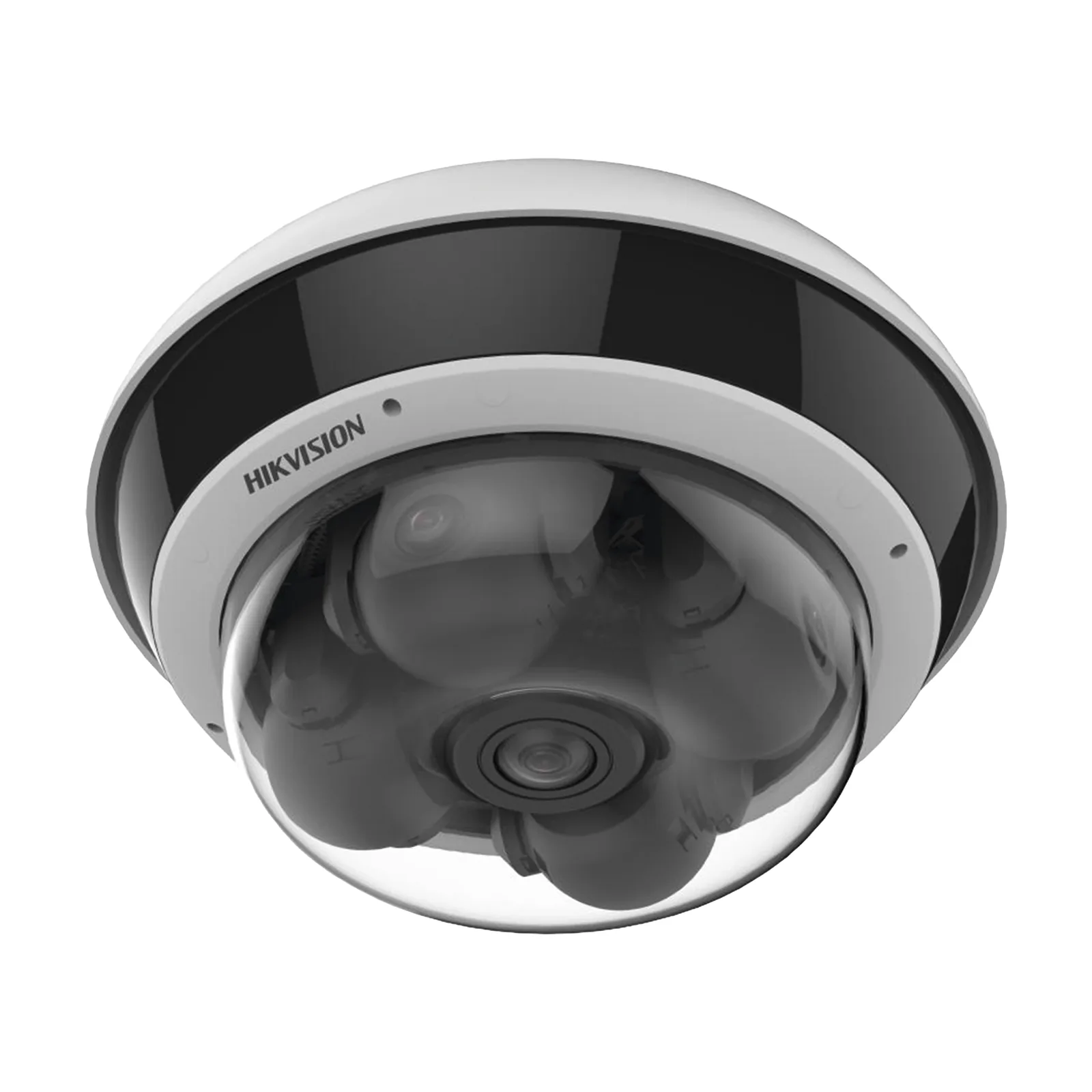 PanoVu Series / Vista Panorámica 360º / 4 Lentes Mot. 2.8 a 8 mm (5 Megapixel por Lente) + 1 Vista Fisheye (2 Megapixel) / 22 Megapixel en Total / DARKFIGHTER / ACUSENSE / Exterior IP67 / IK10 / NEMA 4X / PoE+ / 30 mts IR / Micro SD