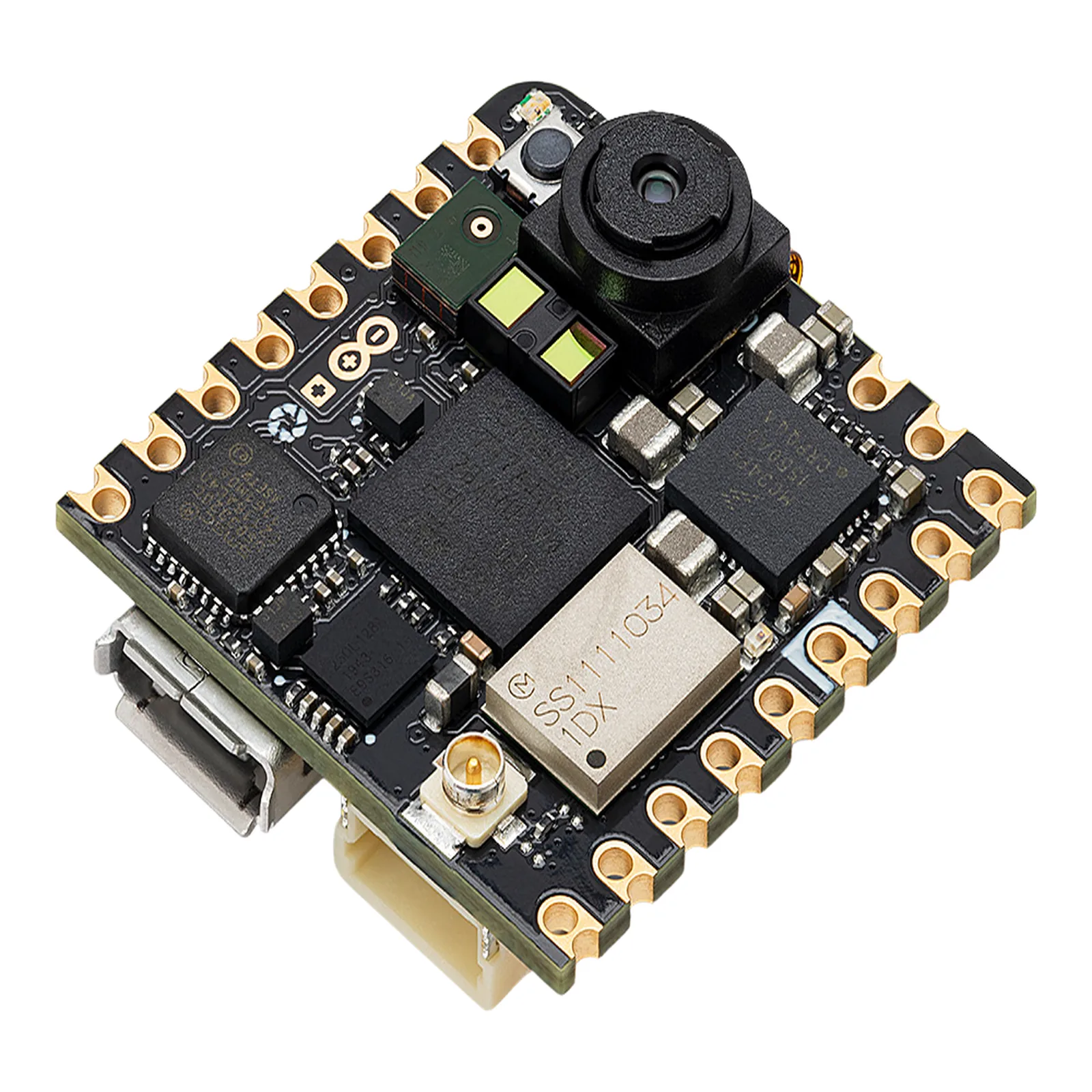 Placa de Desarrollo Arduino® Nicla Vision / Visión por Máquina en el Borde / STM32H747 Dual-Core / Cámara 2MP / Wi-Fi + Bluetooth® / Sensores IMU 6 Ejes + ToF / Crypto SE050C2 / Compatibilidad Arduino Cloud