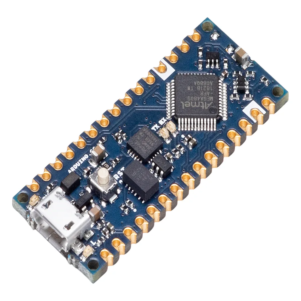 Placa de Desarrollo Arduino® Nano Every / Microcontrolador ATmega4809 AVR 20 MHz / USB-Serial Bridge ATSAMD11D14A / 48 KB Flash / 6 KB SRAM / Compatible 5V / Montaje DIP o SMT