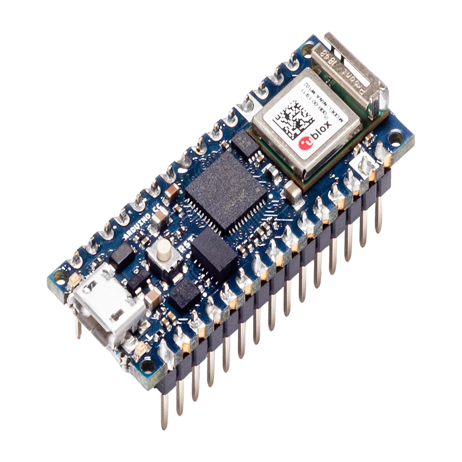 Placa de Desarrollo IoT / Cortex-M0+ SAMD21 48 MHz / Wi-Fi 802.11 b/g/n + Bluetooth 4.2 / IMU 6 Ejes LSM6DSOXTR / Crypto Chip ATECC608A / 3.3V I/O / Micro USB / Compatible Arduino IDE y Cloud