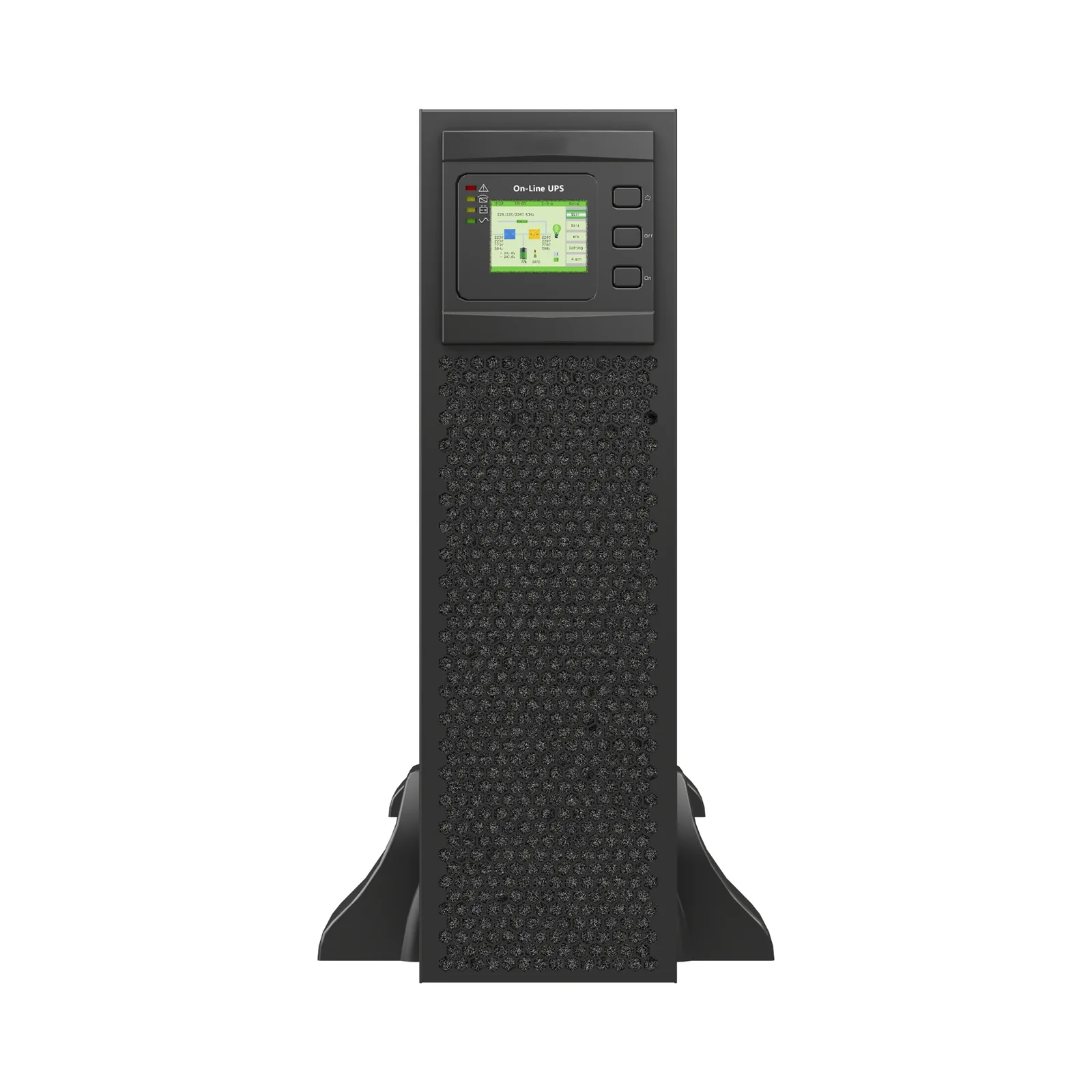 UPS de 20 KVA/20 kW, Online Doble Conversión, 220 Vac L-L de Entrada 3 Fases, Entrada Hardwired, Onda Senoidal Pura, Torre o Rack