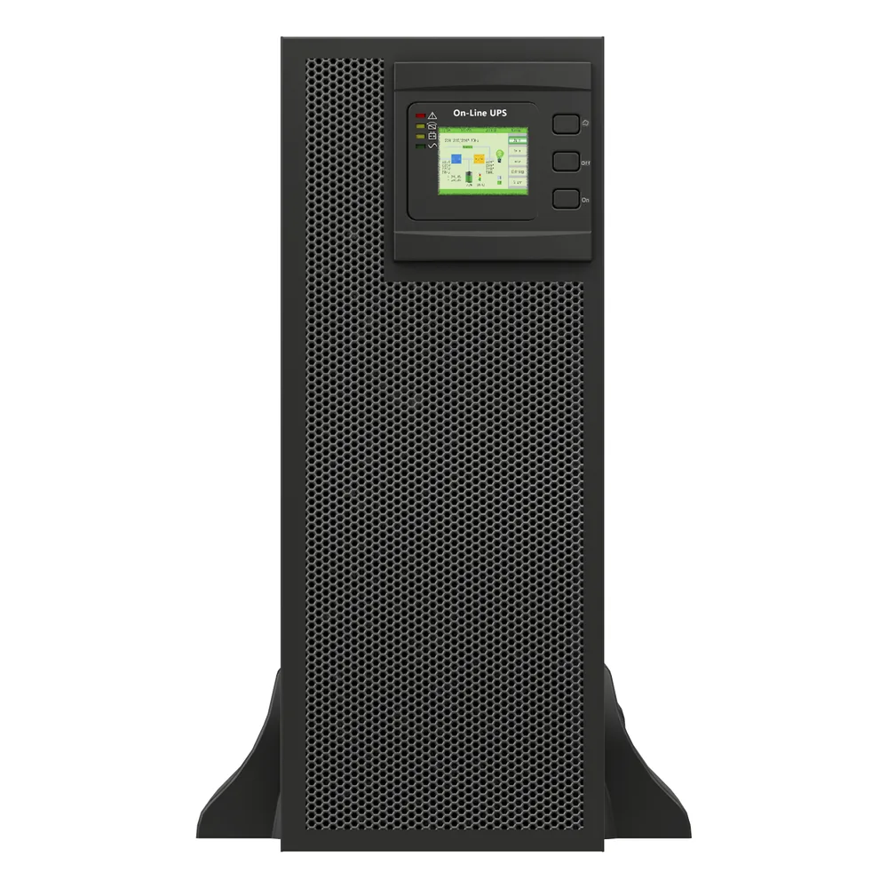 UPS de 25 KVA / 25 kW, Online Doble Conversión, 220 Vac L-L de Entrada 3 Fases, Entrada Hardwired, Onda Senoidal Pura, Torre o Rack
