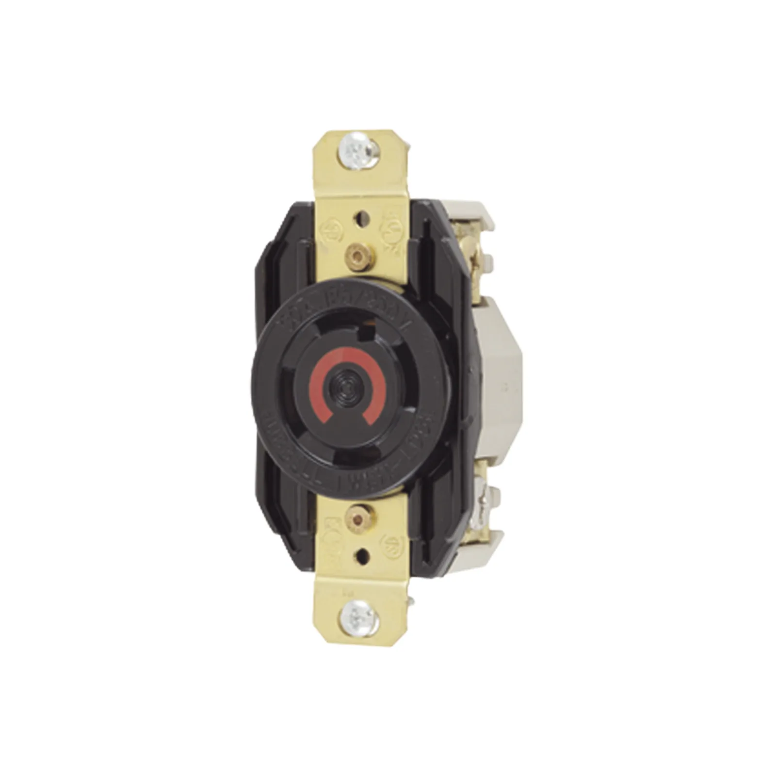 Receptáculo con Bloqueo de Media Vuelta Industrial 30 a 125/250 V CA / 3 Polos 4 Hilos / Nema L14-30R.