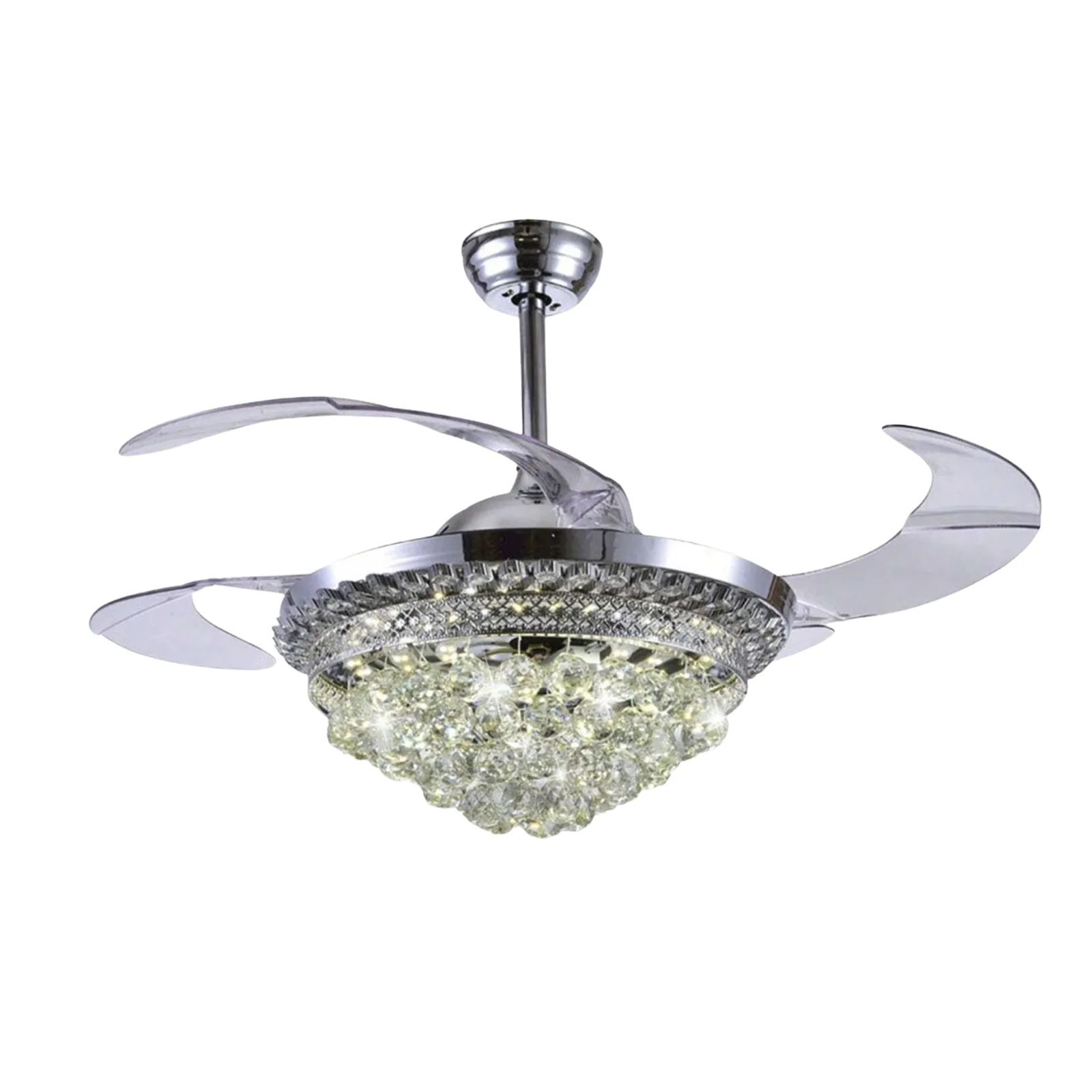 Ventilador de Techo con Luminario LED de 110 V CA 50/60 Hz / 88 W /4500 Lm / 6500 - 4 000 - 2 700 K /3 Tonos de Luz / 1075 mm / 6 Velocidades /No Dimeable.