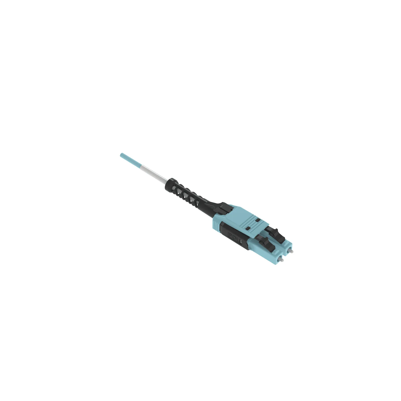 Jumper de Fibra Óptica Multimodo 50/125 OM4, LC-LC Uniboot Duplex, LSZH, Color Aqua, 3 Metros (9.84 Pies)