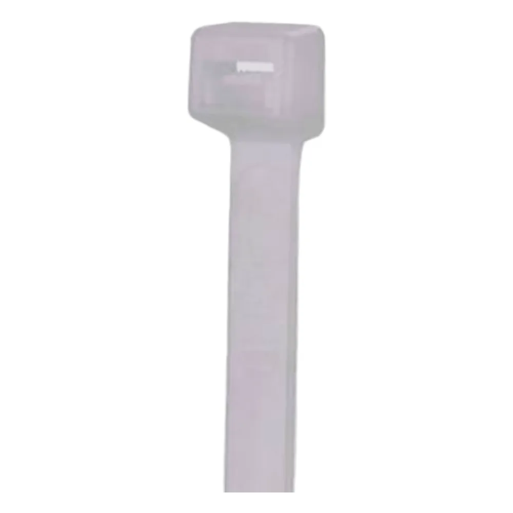 Cincho de Nylon 6.6 Pan-Ty, 206mm largo x 7.6mm ancho, Color Negro, Exterior Resistente a Rayos UV, Paquete de 50pz