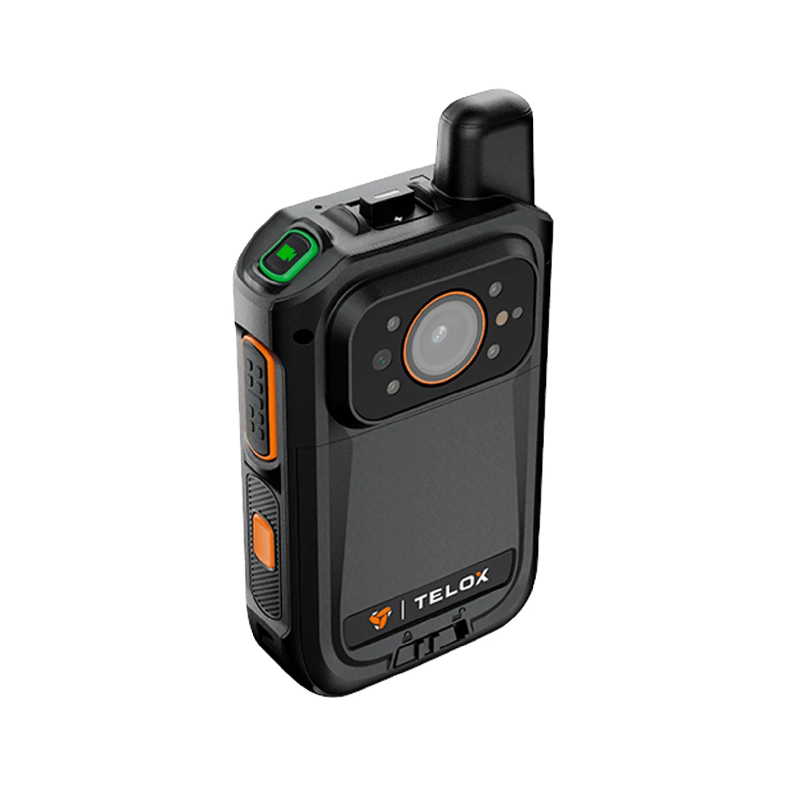 Bodycam IP67 4G LTE Android 12 / Con Funciones de Radio POC / Pantalla Táctil de 2" / Soporta llamadas Telefónicas y Mensajes SMS /Descarga de Vídeo automática con estación