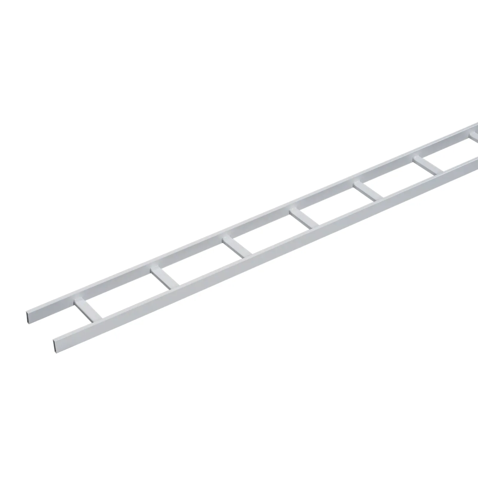 Charola Tipo Escalerilla de Secciones Rectas, 12 in (305 mm) de Ancho, Travesaños a Intervalos de 9 in (229 mm), Tramo de 10 ft (3.05 m), de Acero, Color Blanco