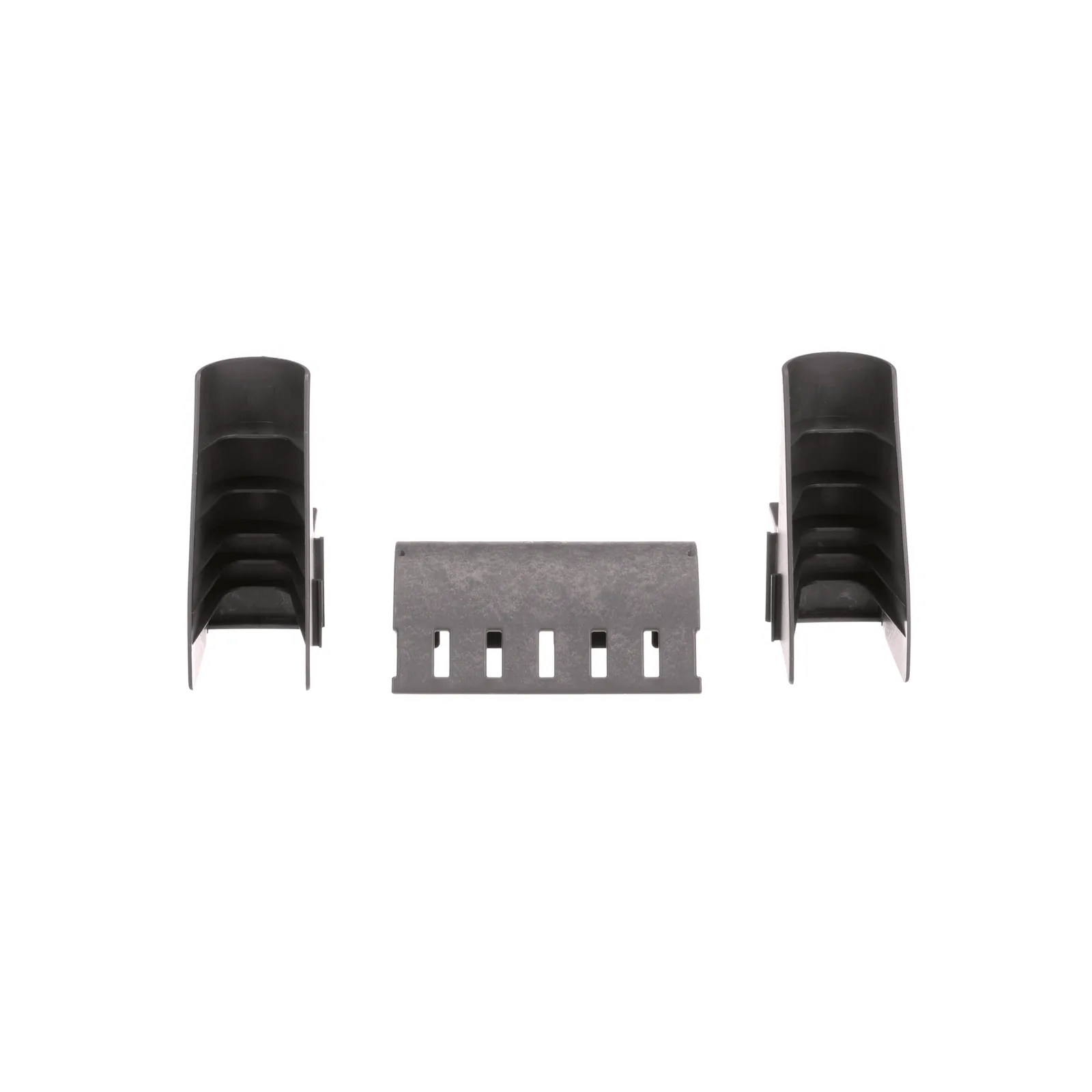 Kit de Bajada de Cables Para Charola Tipo Escalerilla, Con Control de Radio de Curvatura, Fabricado en Nylon 6.6, Color Negro